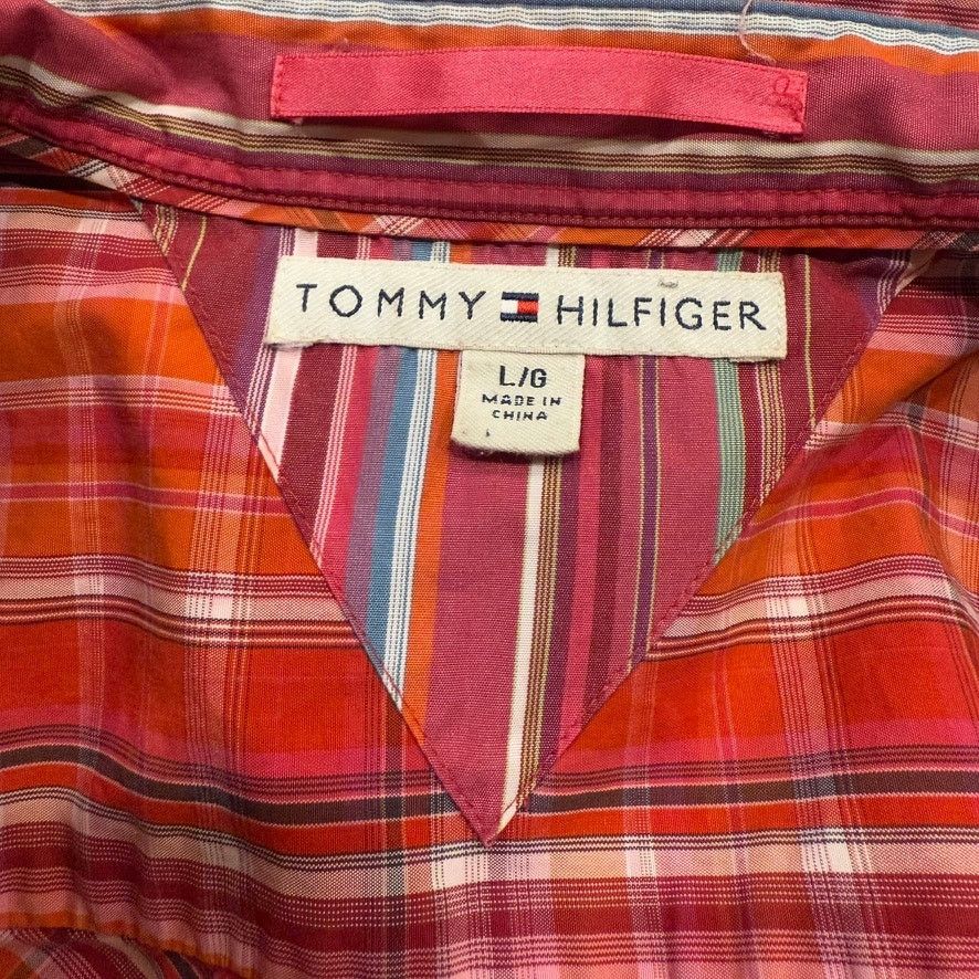 Tommy Hilfiger Tommy Hilfiger Vintage Plade Button Down Size L / US 10 / IT 46 - 3 Thumbnail