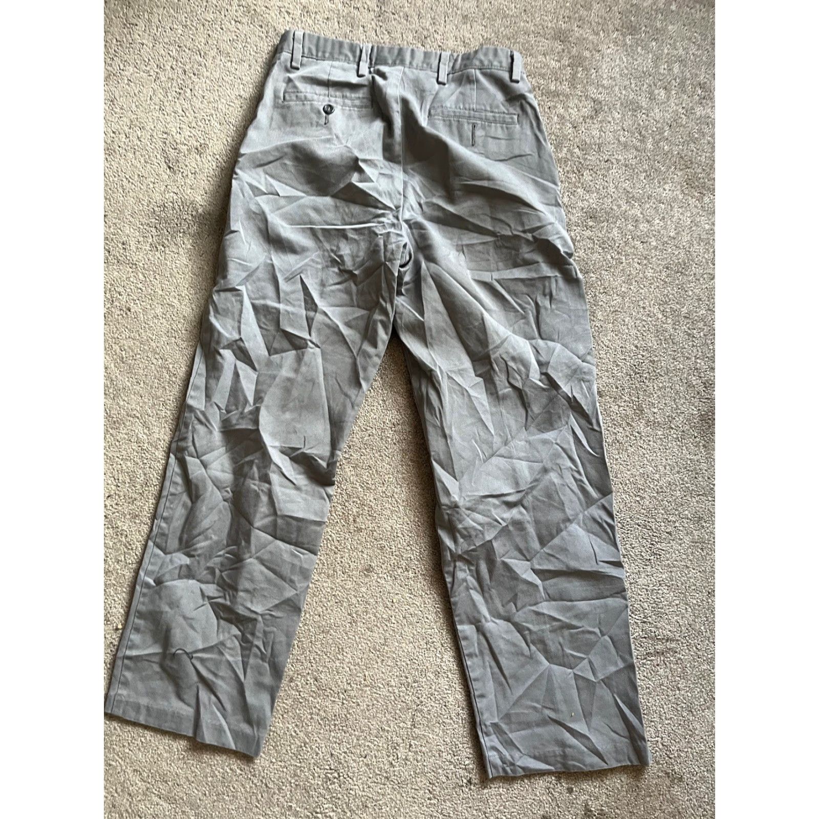 Dockers DOCKERS D3 Gray Men FLAT FRONT Dress Pants 30x30 Size US 30 / EU 46 - 3 Thumbnail