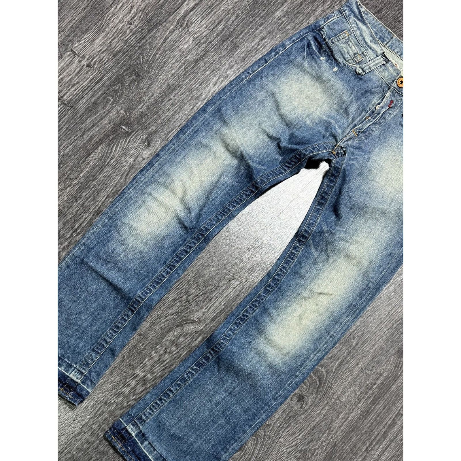 Japanese Brand × Replay Y2K Replay Embroidered Spellout Denim Pants Size US 29 - 2 Thumbnail