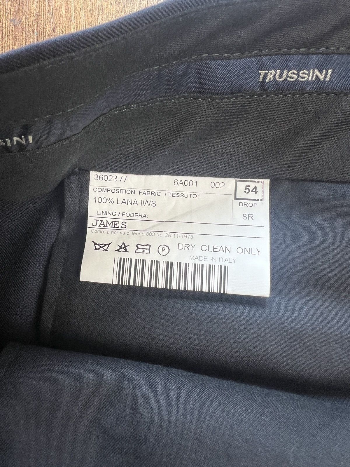 Trussini Trussini Linea Classico “JAMES”Two-Piece Suit. made in Italy Size 46R - 20 Thumbnail