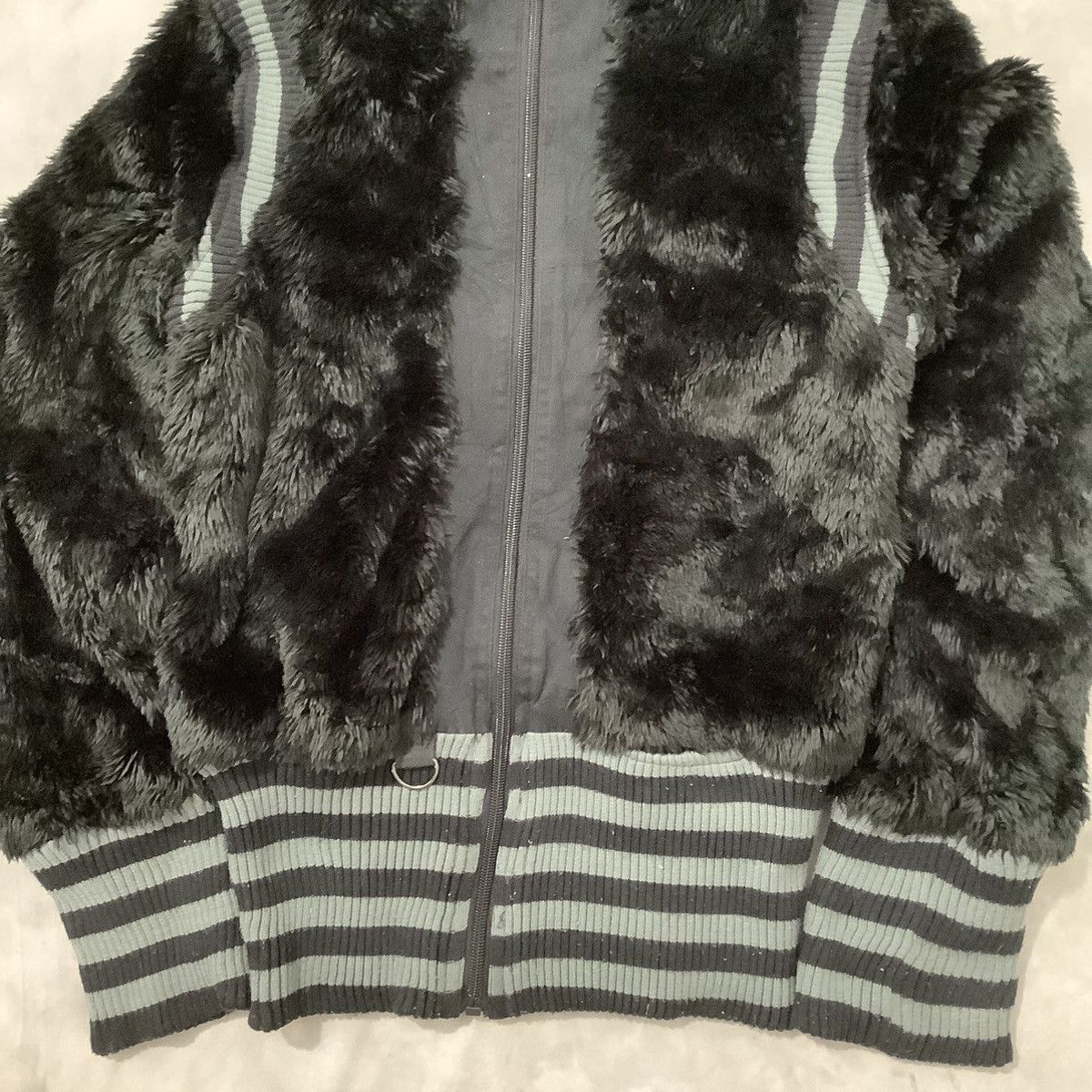 Stussy × Vintage 1990s Faux Fur Stussy Jacket Y2K Style Size US M / EU 48-50 / 2 - 3 Thumbnail
