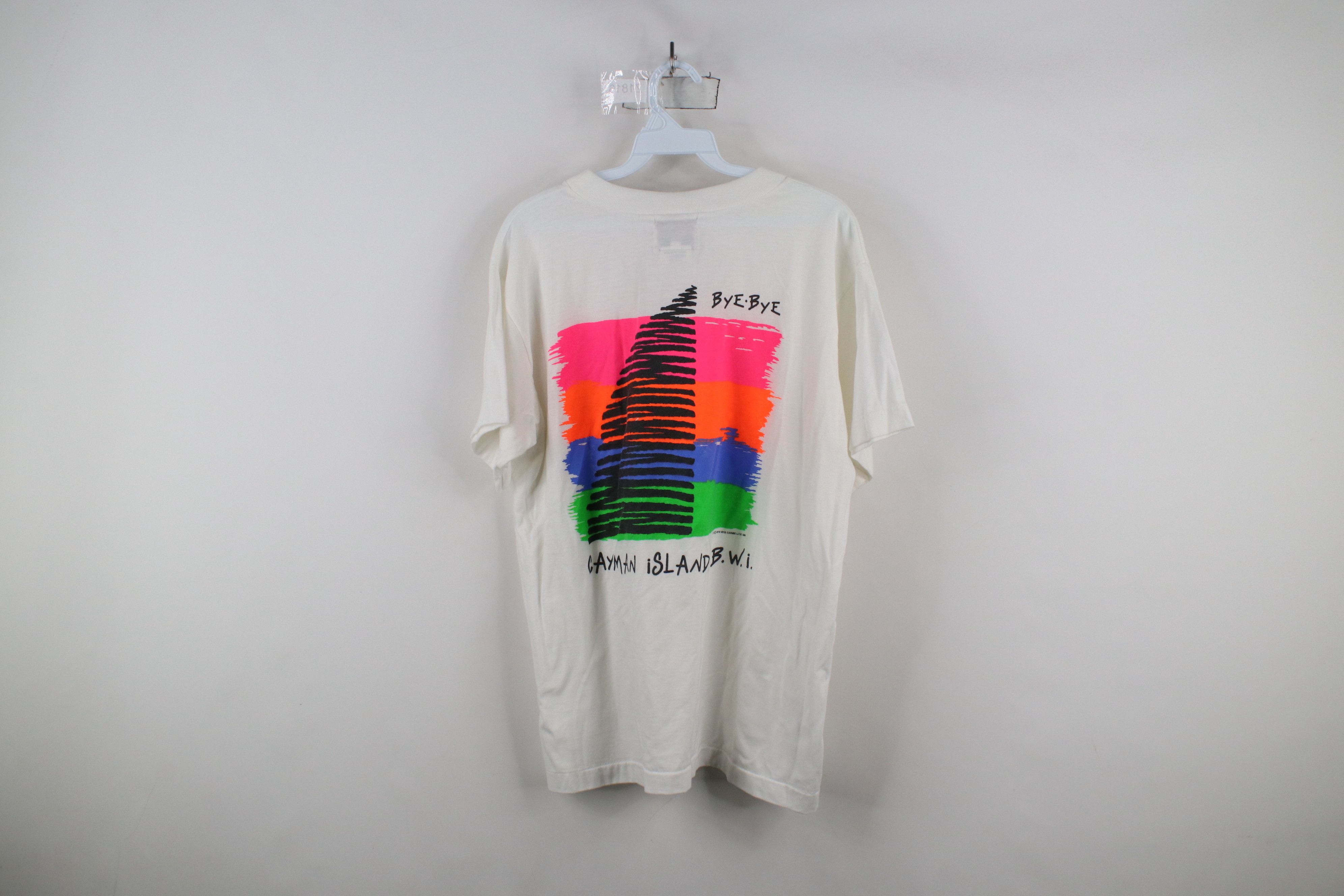 Vintage Vintage 80s Streetwear Sheer Cayman Islands Sailing T-Shirt Size US L / EU 52-54 / 3 - 10 Thumbnail