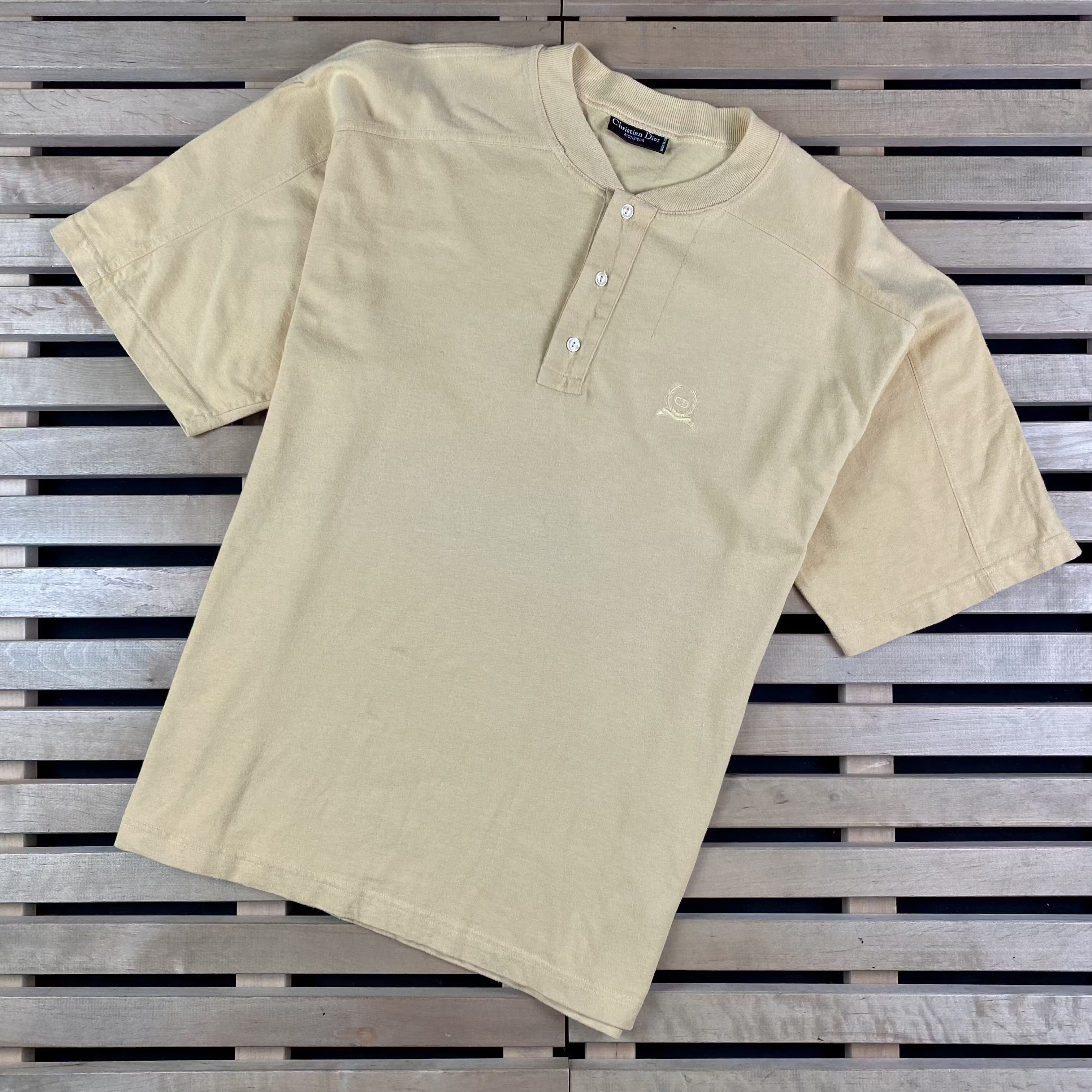 Christian Dior Monsieur × Vintage Mens Polo T Shirt Christion Dior Vintage Size L Size US L / EU 52-54 / 3 - 1 Thumbnail