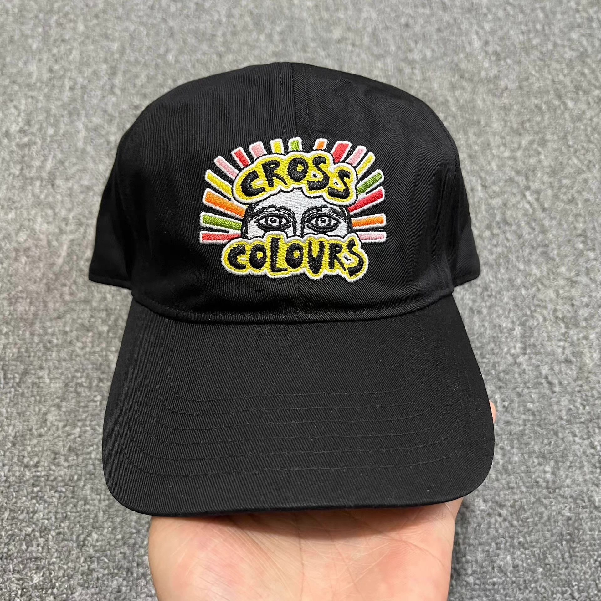 Cross Colours CrossColours Embroidered Curved Brim Baseball Cap Visor Q7 Size ONE SIZE - 1 Thumbnail