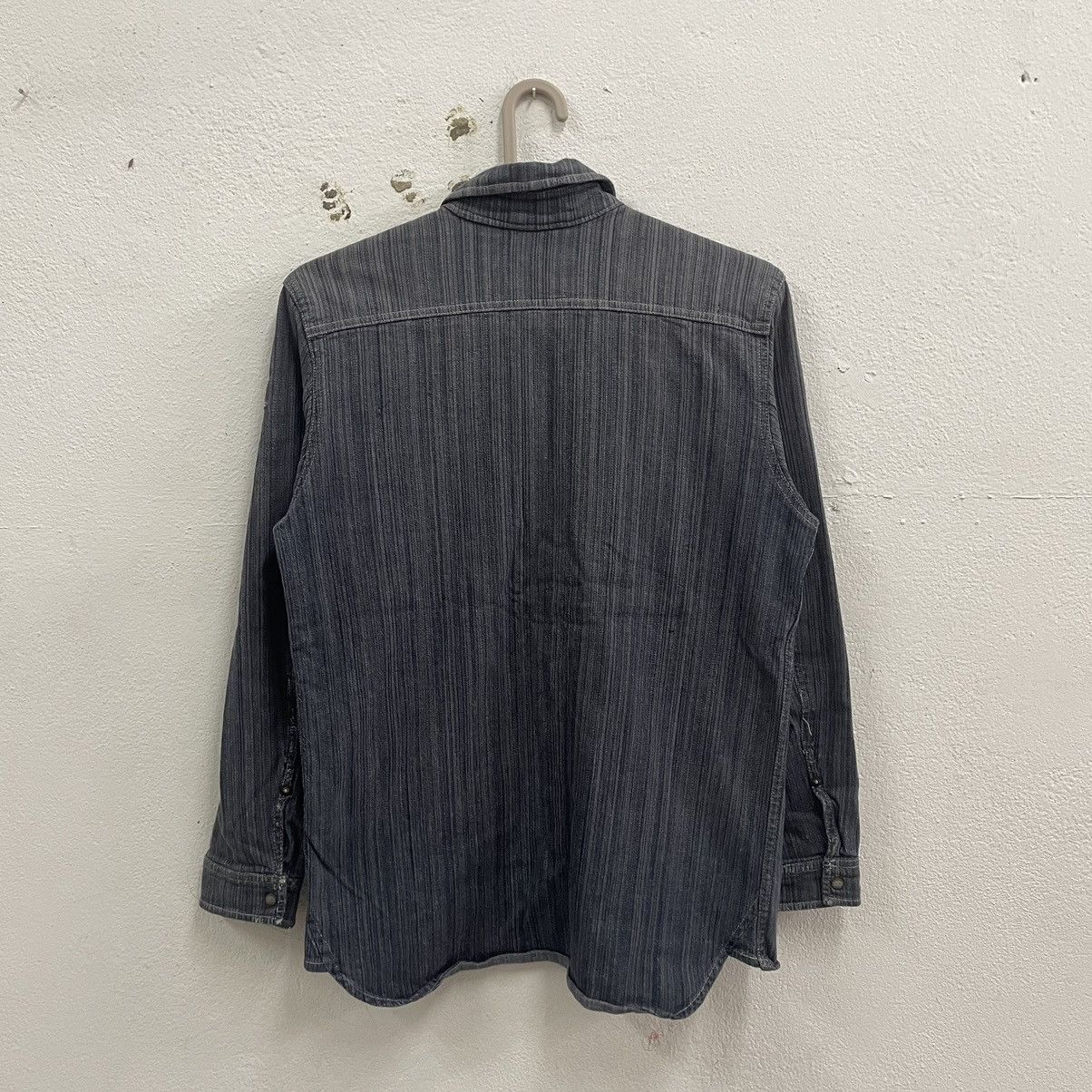 Japanese Brand × Vintage 🔥🇯🇵Dogman Stripes Hickory Styles Denim Chore Jacket Size US S / EU 44-46 / 1 - 2 Thumbnail