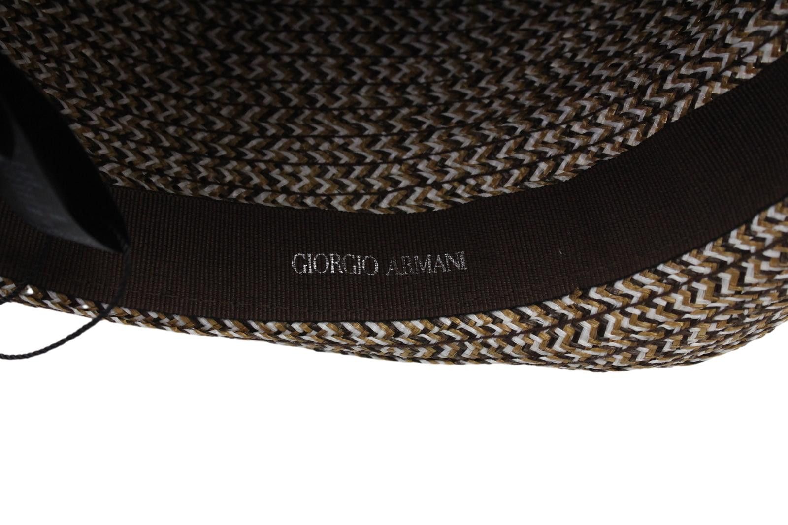 Giorgio Armani GIORGIO ARMANI Hat Mens 58 CM Lamb Leather Details Braided Size ONE SIZE - 9 Thumbnail