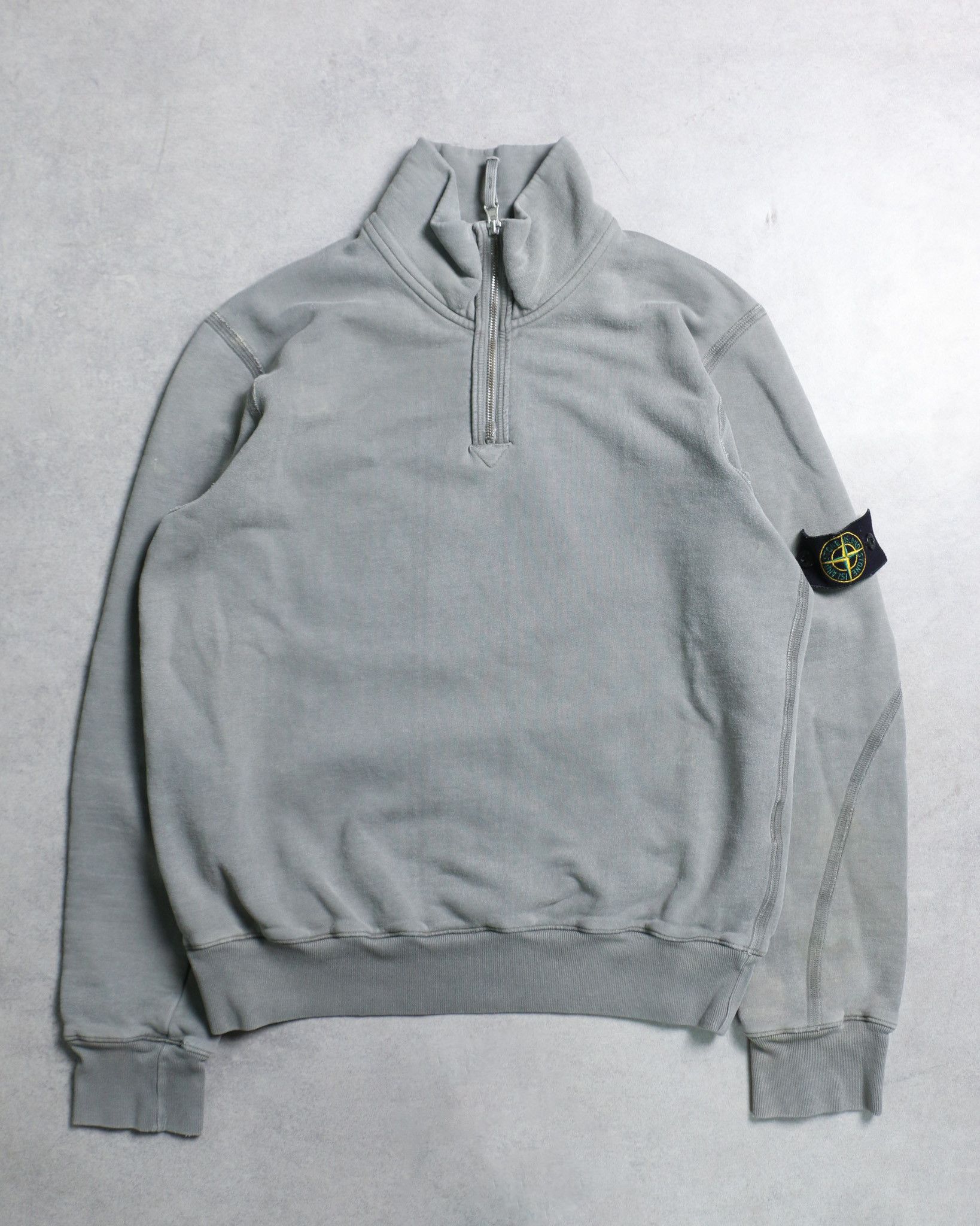 Stone Island Stone Island Vintage AW2001 Cropped Heavy Knit Zip