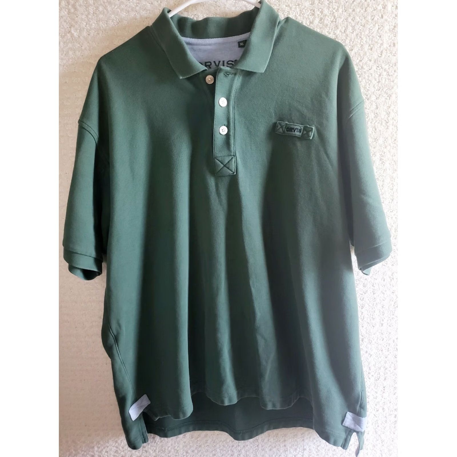 Orvis Orvis Polo Shirt Mens XL Short Sleeve Green Cotton Chest Logo Slit Size US XL / EU 56 / 4 - 2 Thumbnail