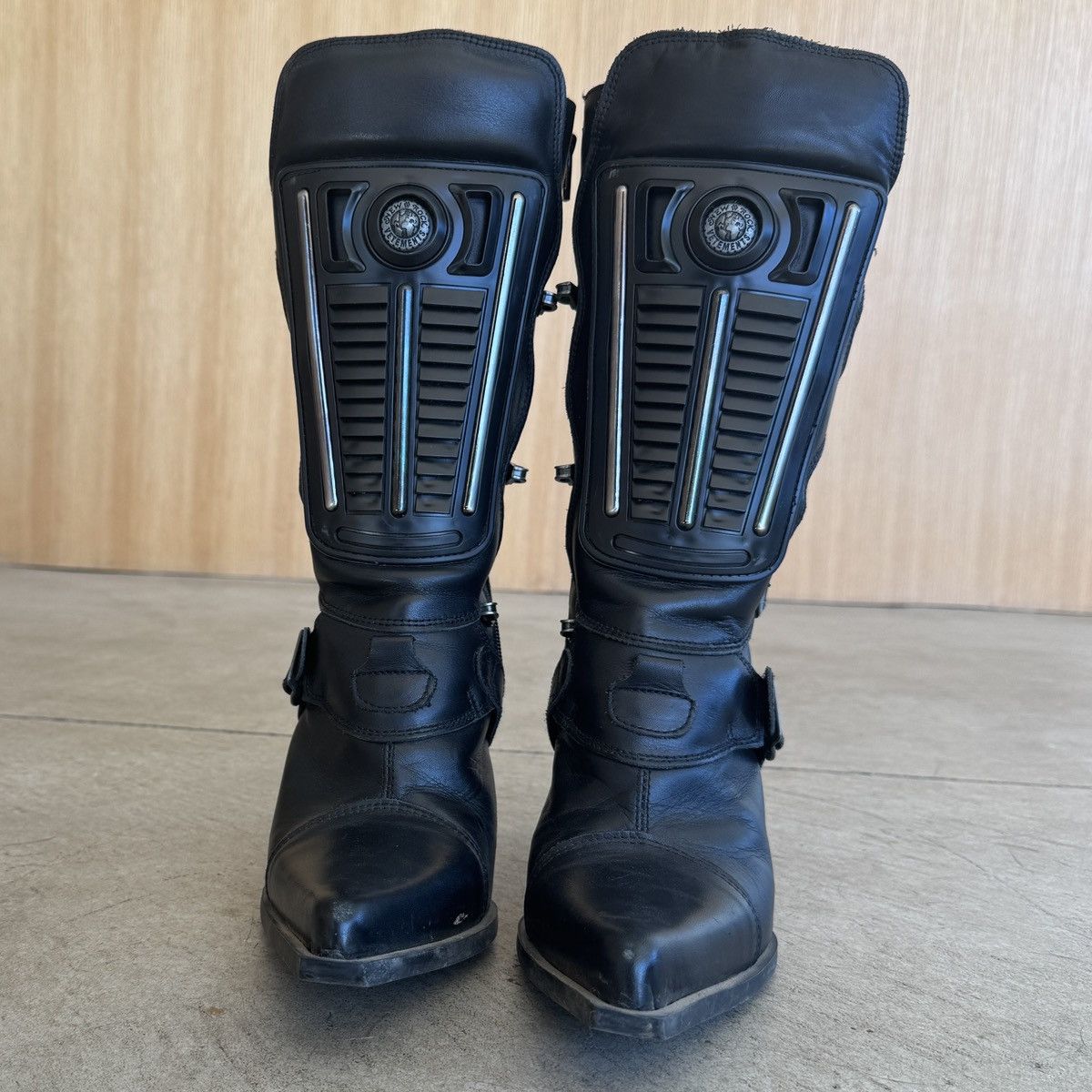 New Rock × Vetements Vetements x New Rock Leather Biker Boot Size US 8 / IT 38 - 1 Thumbnail