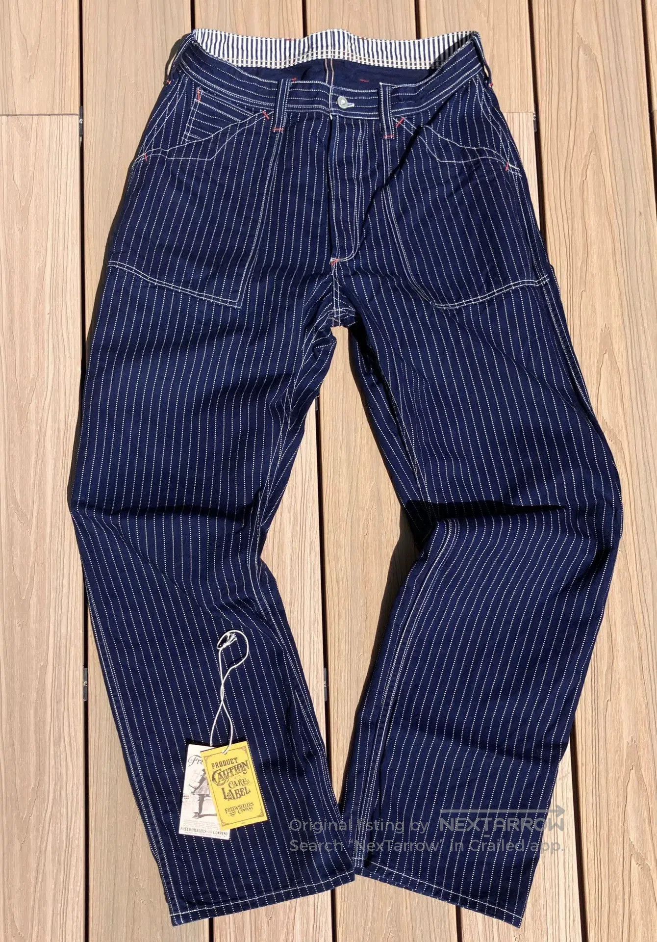 Freewheelers Vintage High-Waisted Work Pants. Size US 34 / EU 50 - 1 Thumbnail