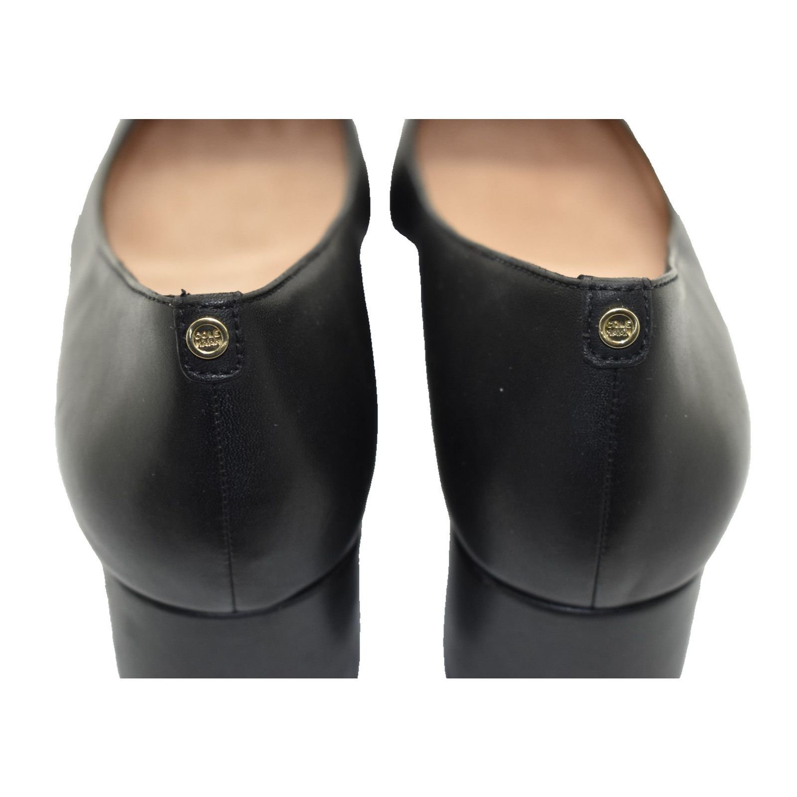 Cole Haan COLE HAAN Black Leather Pointed Cap Toe Pumps W16074 Sz 11B Size US 11 / IT 41 - 5 Thumbnail