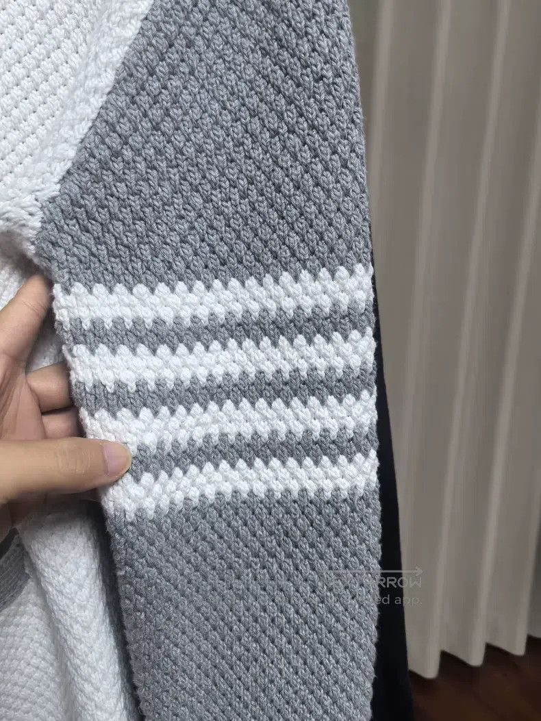 Thom Browne Thom Browne Colorblocked Sleeve Label Cardigan Size US XS / EU 42 / 0 - 3 Thumbnail