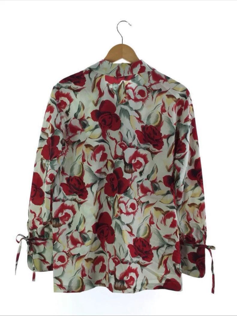 Kenzo KENZO Vintage rose flower tie shirt Size XS / US 0-2 / IT 36-38 - 3 Thumbnail