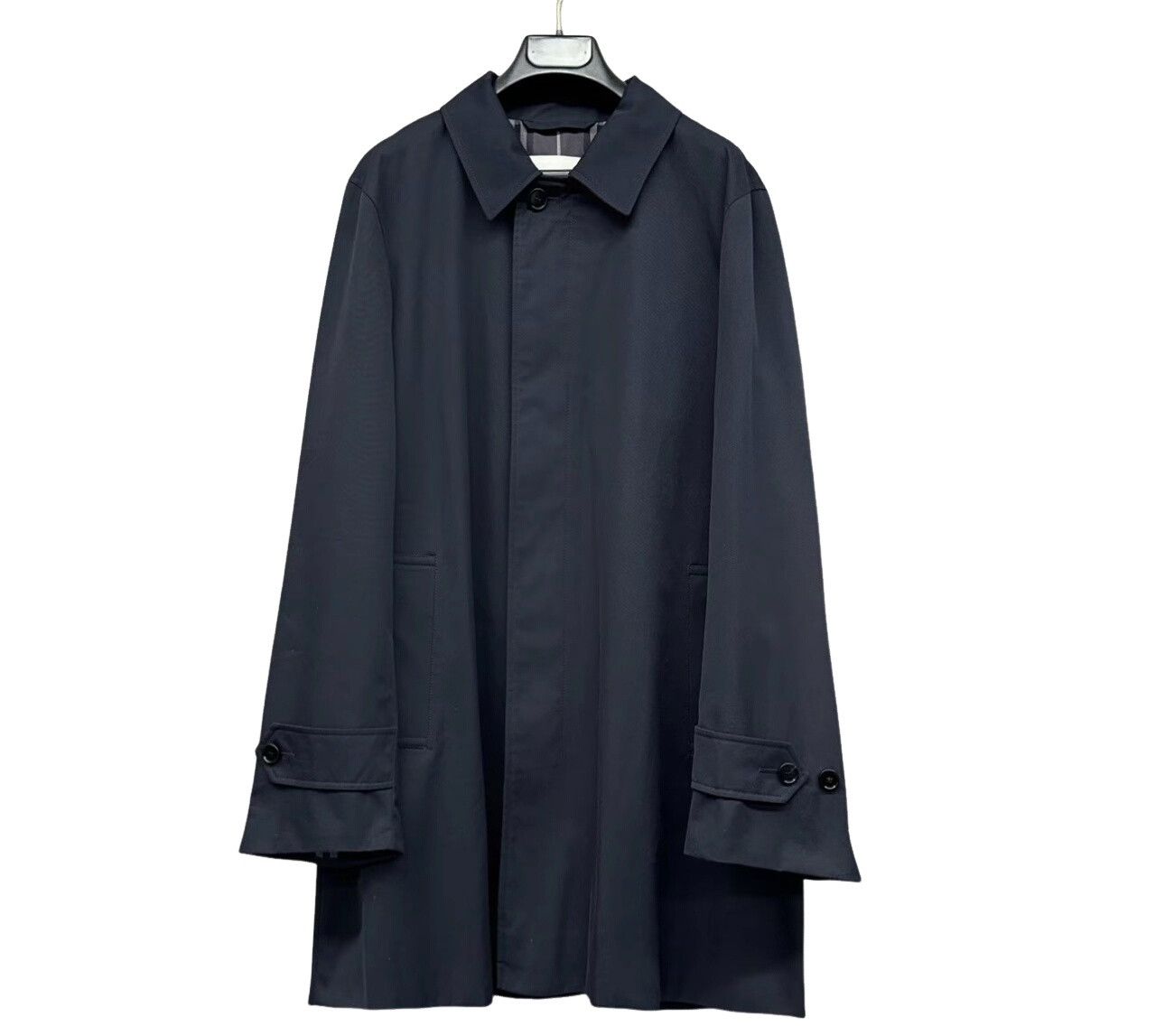 Burberry Burberry Gray Check Lined Trench Coat Size 52 Size US L / EU 52-54 / 3 - 1 Thumbnail