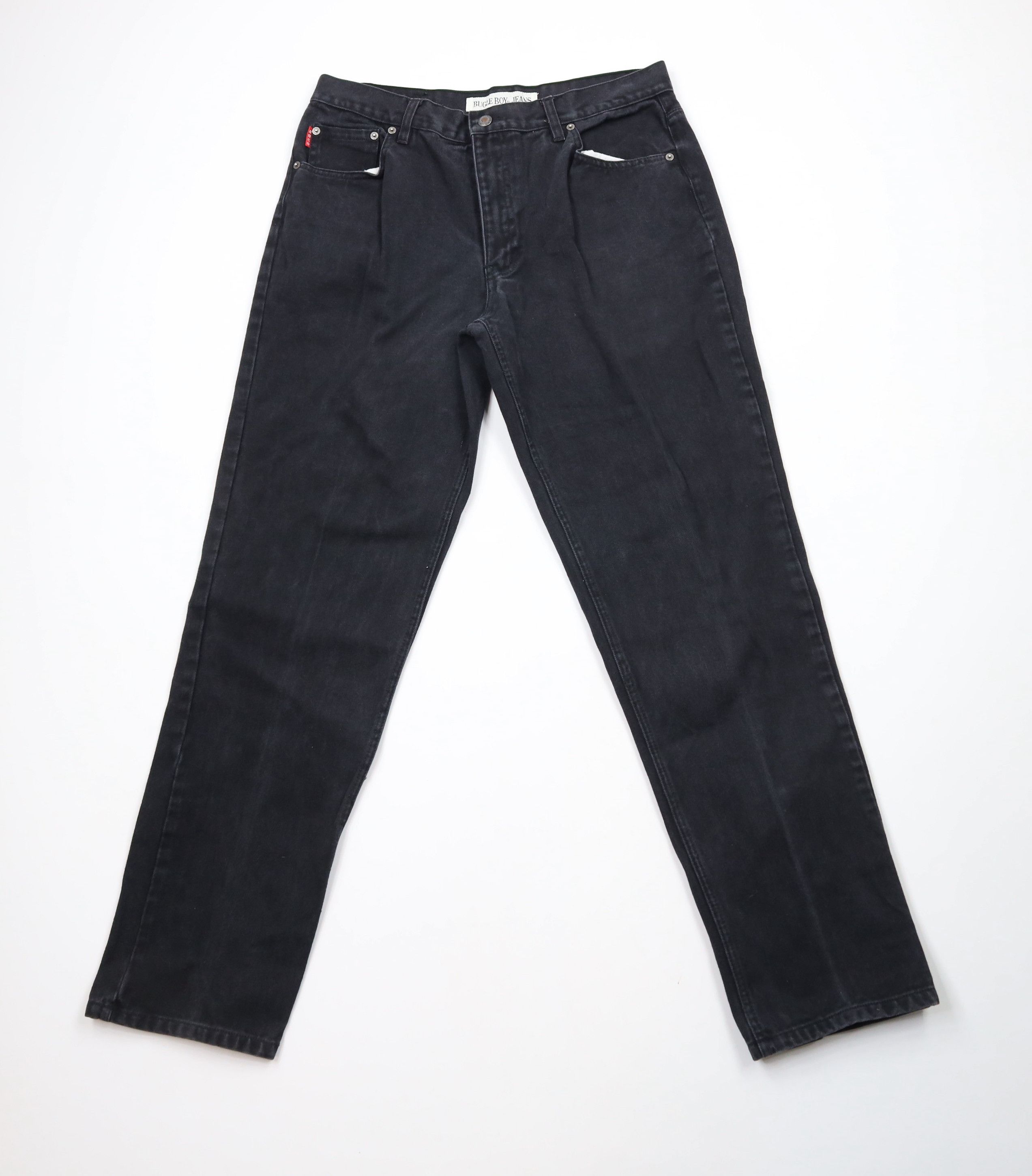 Vintage Vintage 90s Streetwear Fit Tapered Leg Denim Jeans Black Size US 34 / EU 50 - 1 Thumbnail