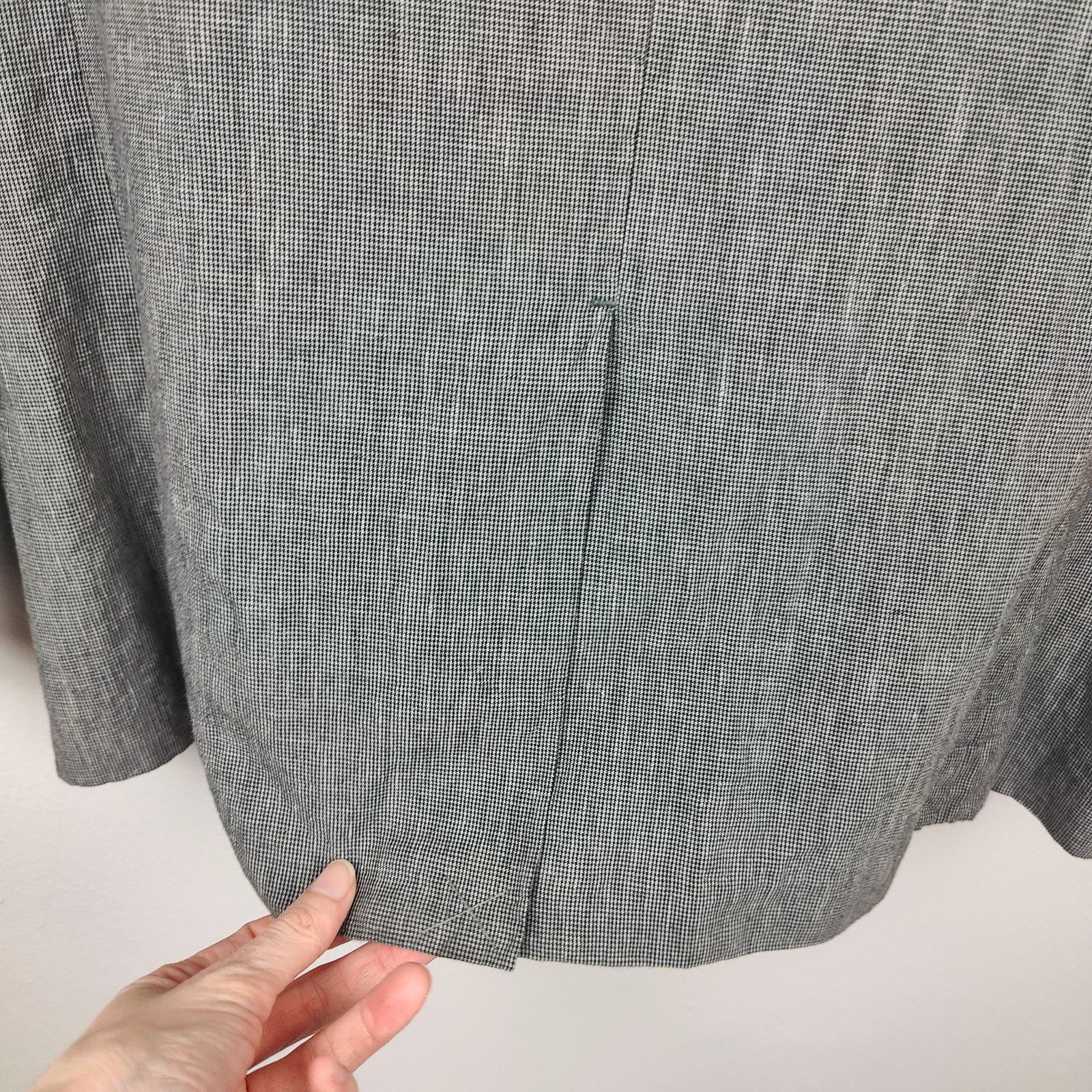 Allsaints AllSaints Chiltern Blazer Men 38 Gray Mini Houndstooth Size 38R - 6 Thumbnail