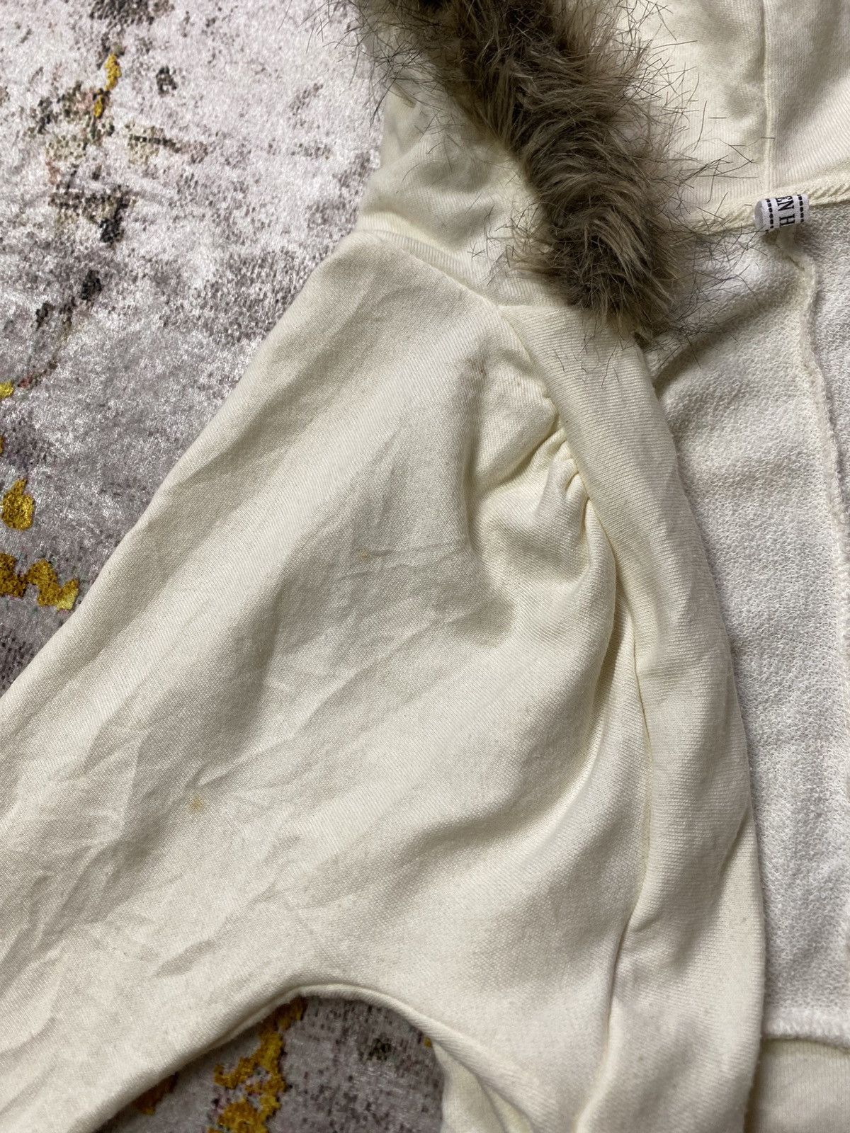 If Six Was Nine × Japanese Brand × Le Grande Bleu (L.G.B.) Japanese L.H.B fur hoodie Ifsix Lgb Style Size ONE SIZE - 3 Thumbnail
