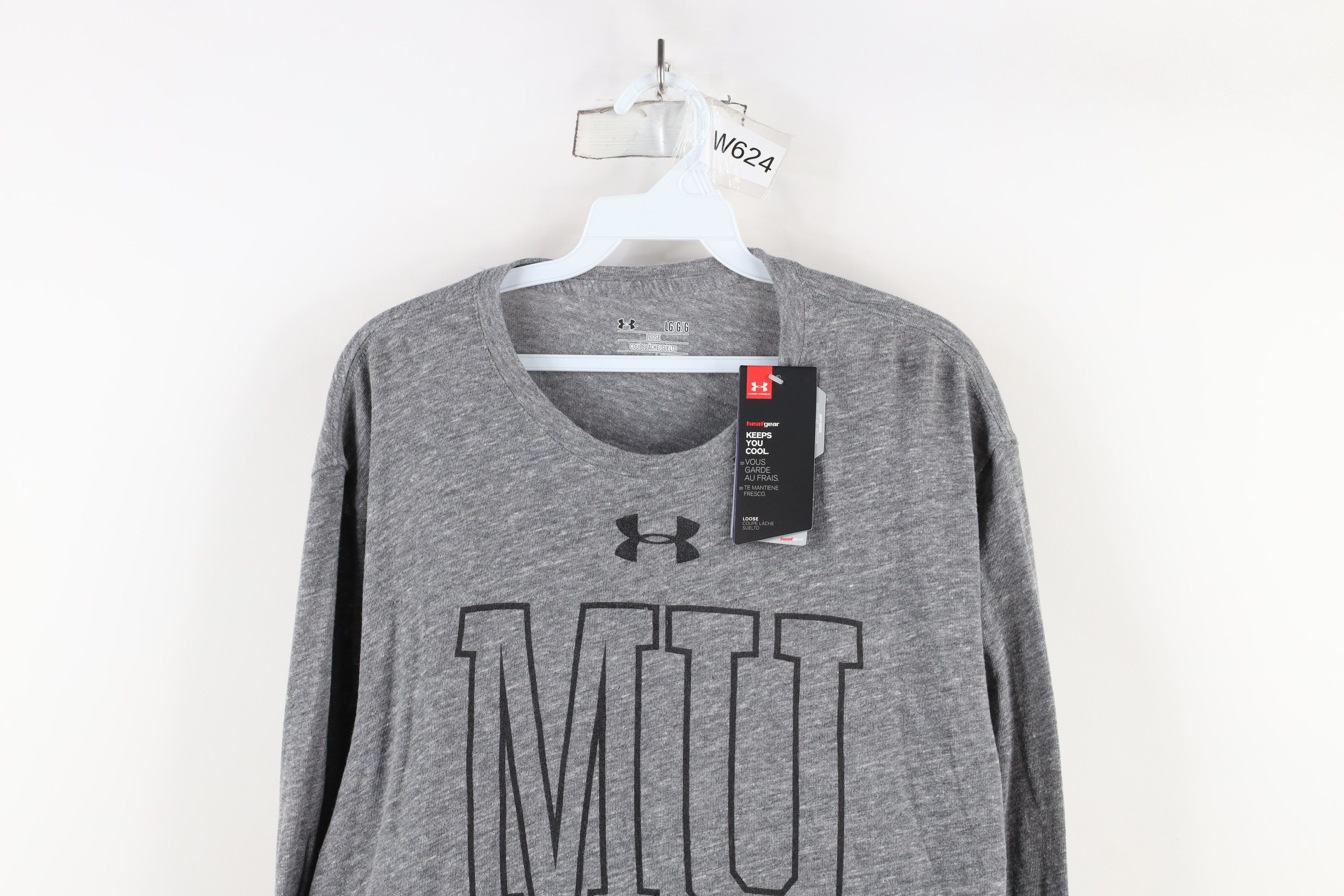Under Armour × Vintage New Under Armour University Jersey Knit Long Sleeve T-Shirt Size US L / EU 52-54 / 3 - 2 Thumbnail