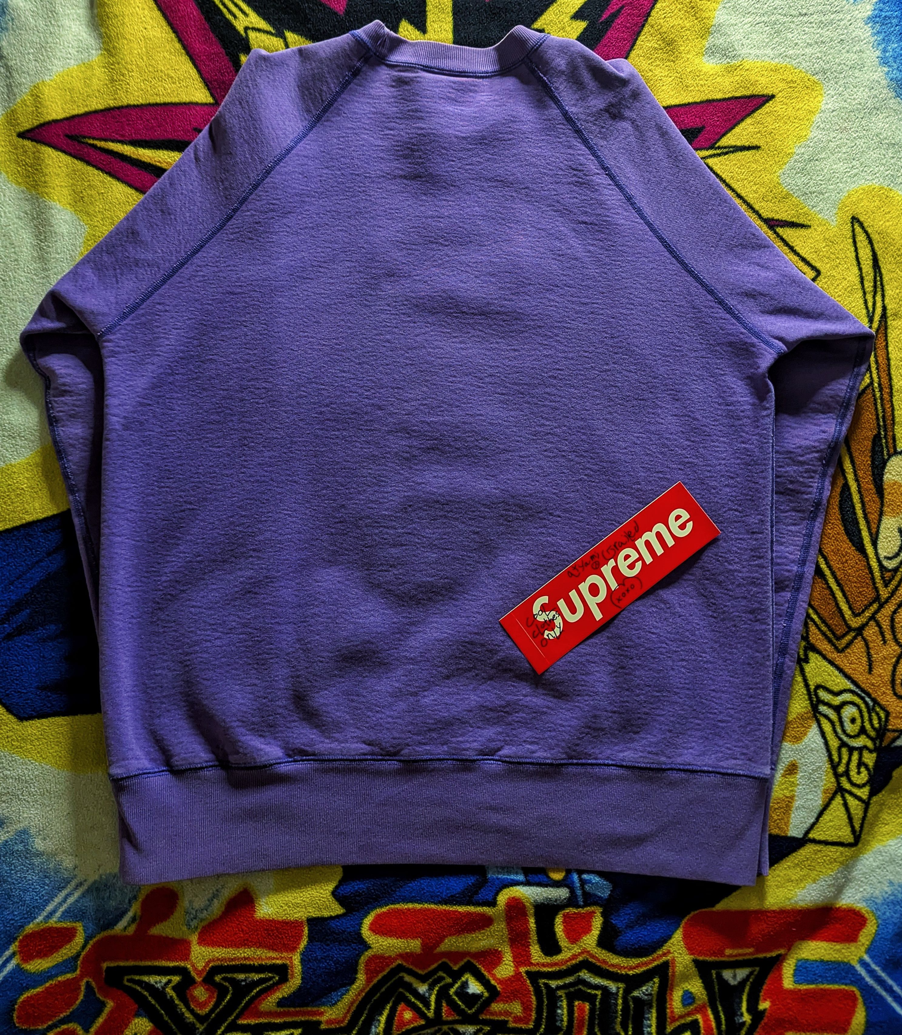 Supreme 2006 Supreme Purple / Teal Crewneck Size US L / EU 52-54 / 3 - 11 Thumbnail