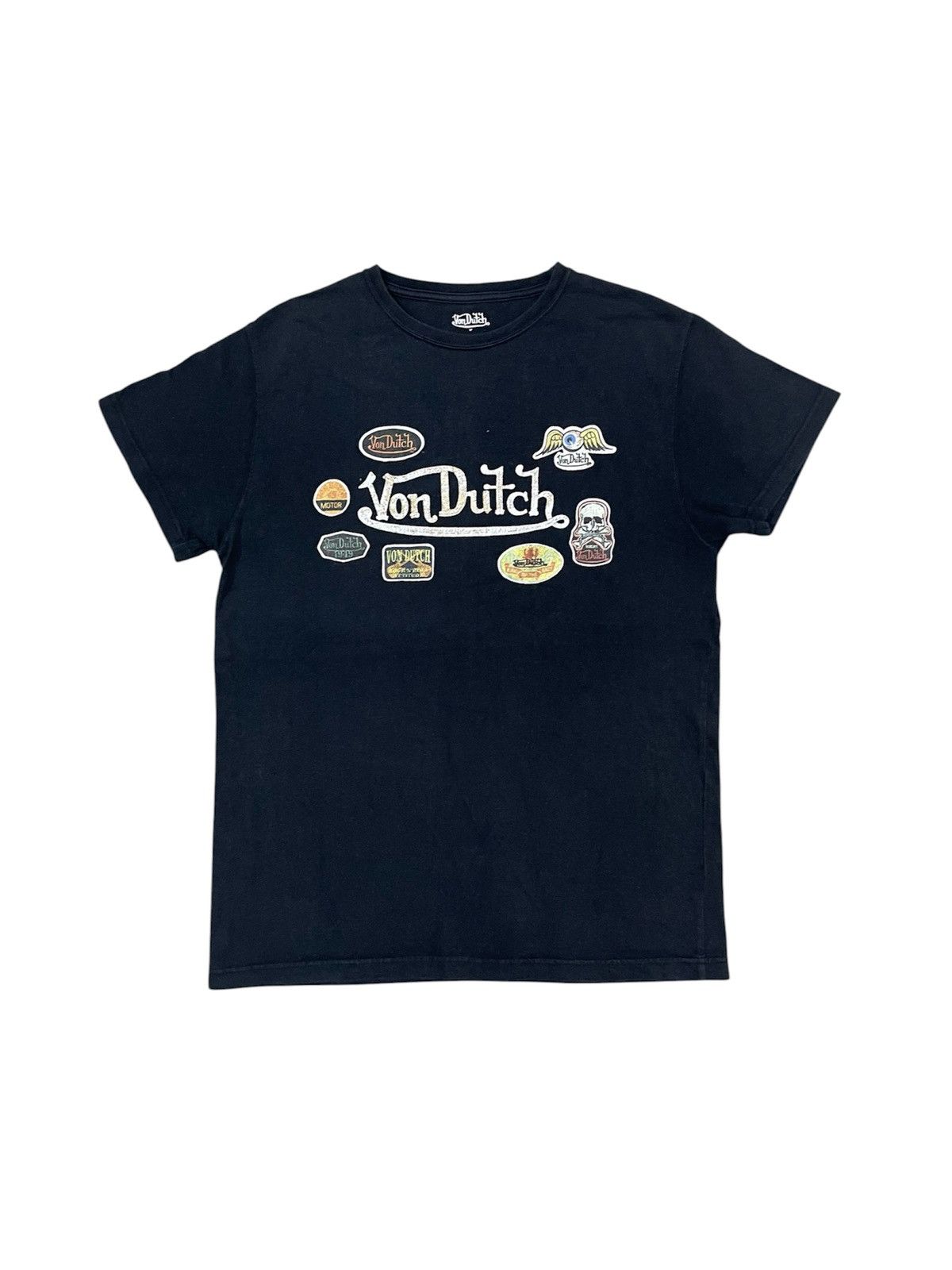 Von Dutch 2000s VON DUTCH ALL LOGO PRINTED TSHIRT Size US M / EU 48-50 / 2 - 1 Thumbnail