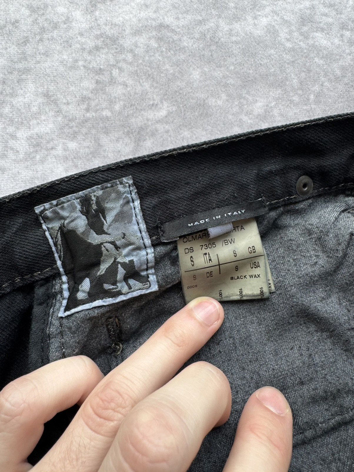 Rick Owens × Rick Owens Drkshdw Rick Owens DRKSHDW Waxed Asymmetrical Denim Skirt Size 27" / US 4 / IT 40 - 8 Thumbnail
