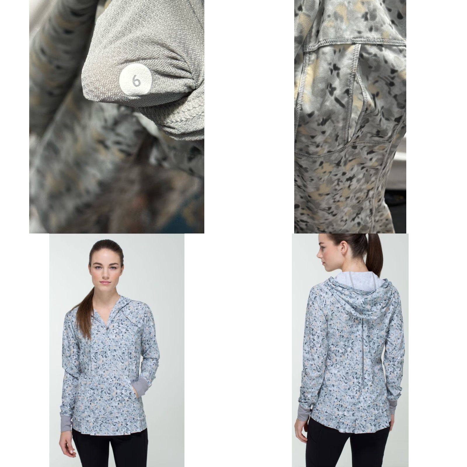 Lululemon LULULEMON Lightened Up Not So Petite Fleur Ambient Jacket Women Size 6 Multicolor Activewear Zip Size M / US 6-8 / IT 42-44 - 8 Thumbnail