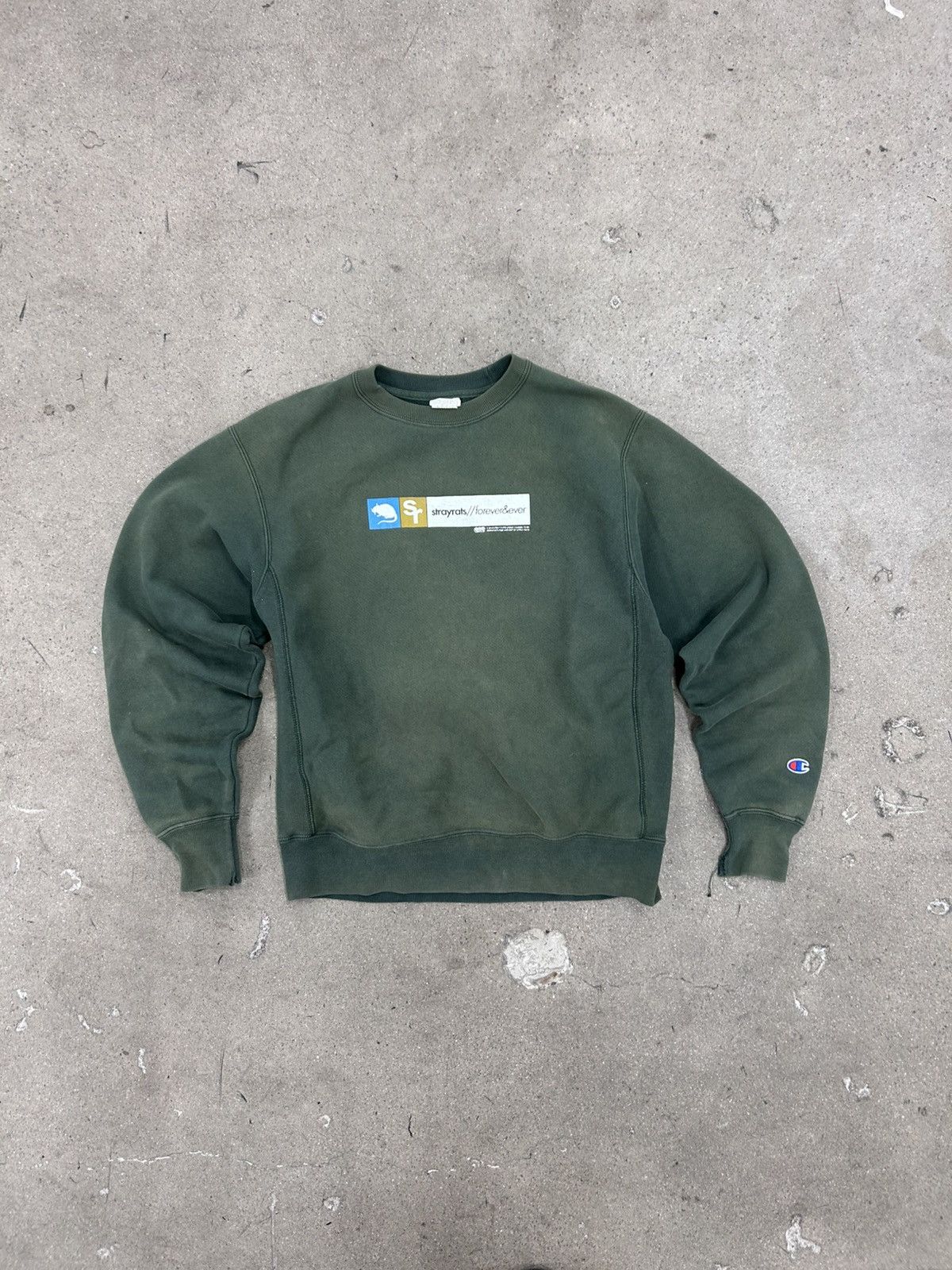 Stray Rats Stray Rats x Champions “forever&ever” crewneck Size US M / EU 48-50 / 2 - 1 Thumbnail