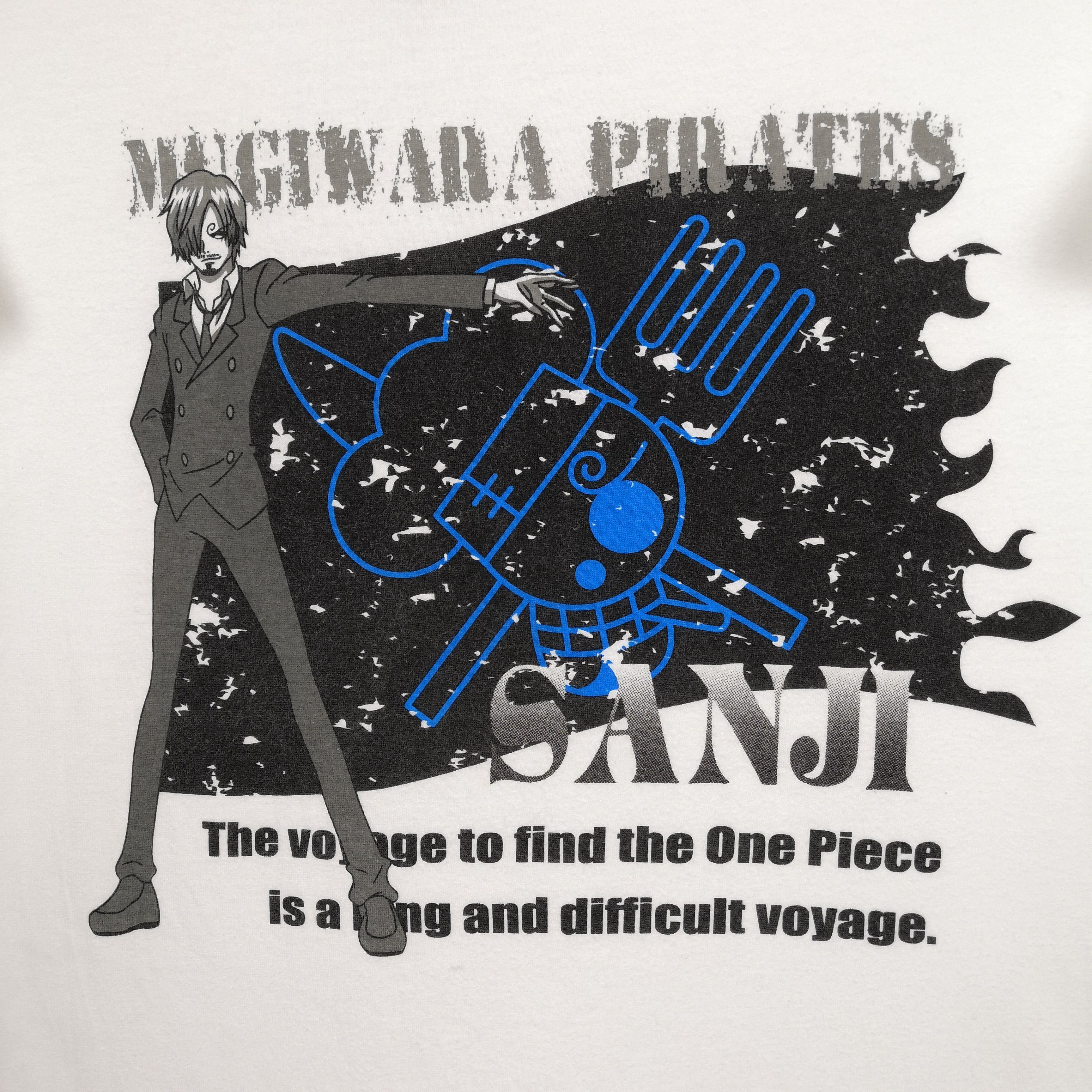 Anime Vintage Y2K One Piece Tshirt Japanese Anime Hentai Cartoon Size US M / EU 48-50 / 2 - 2 Thumbnail