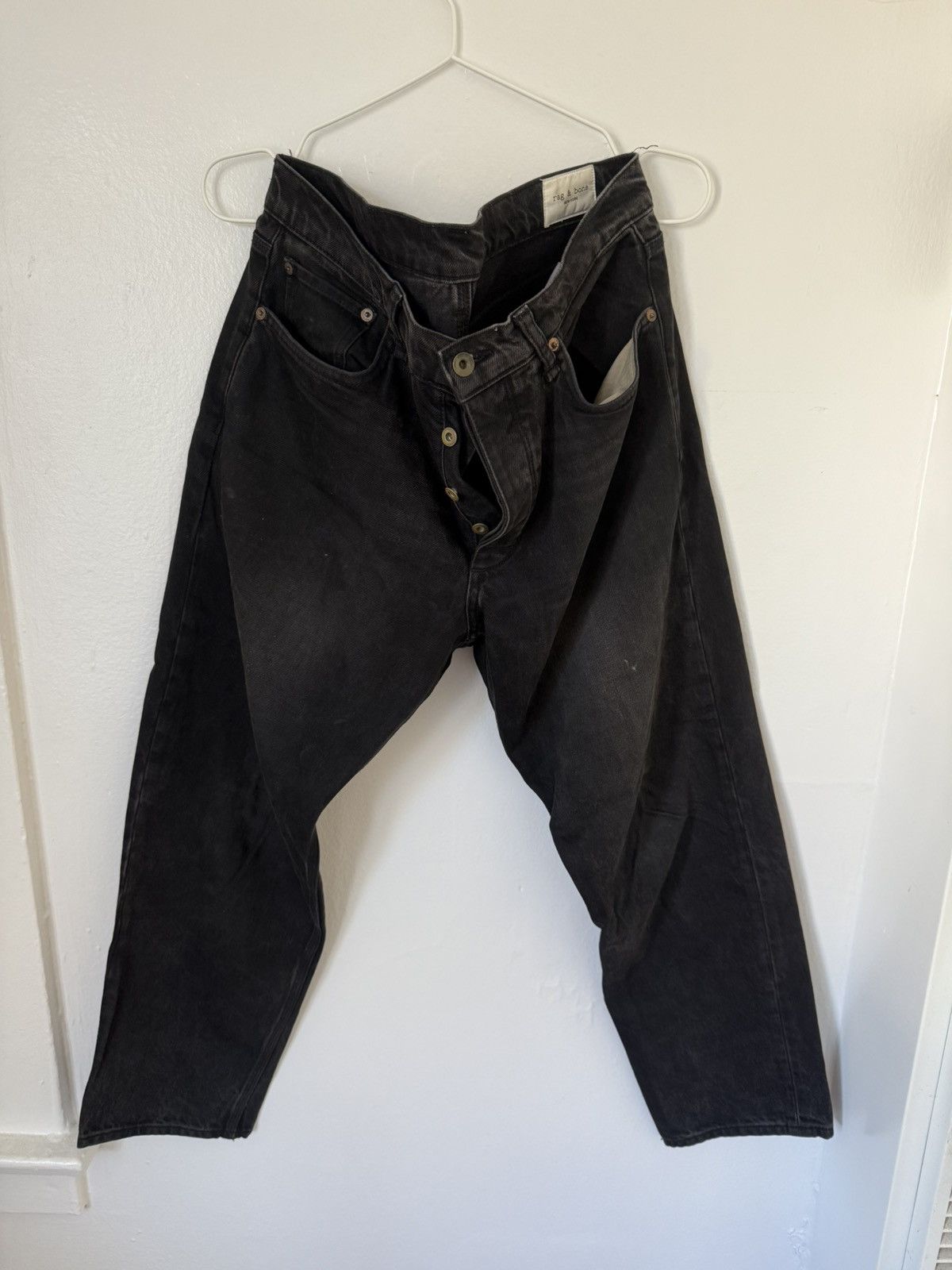 Rag & Bone Rag and Bone “Beck” dark grey wash denim mens jeans Size US 32 / EU 48 - 1 Thumbnail