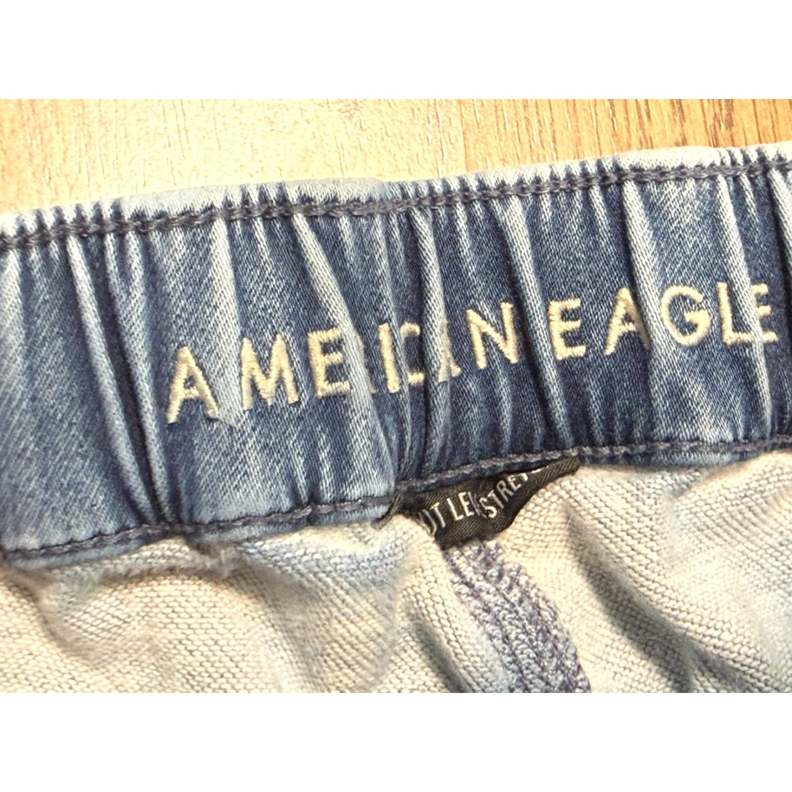American Eagle Outfitters American Eagle Outfitters Jeans Women's 0 Blue Denim Jogger Drawstring Cuffed Pocket 5-Pocket Design Skinny Style Regular Size 25" / US 0 / IT 36 - 5 Thumbnail