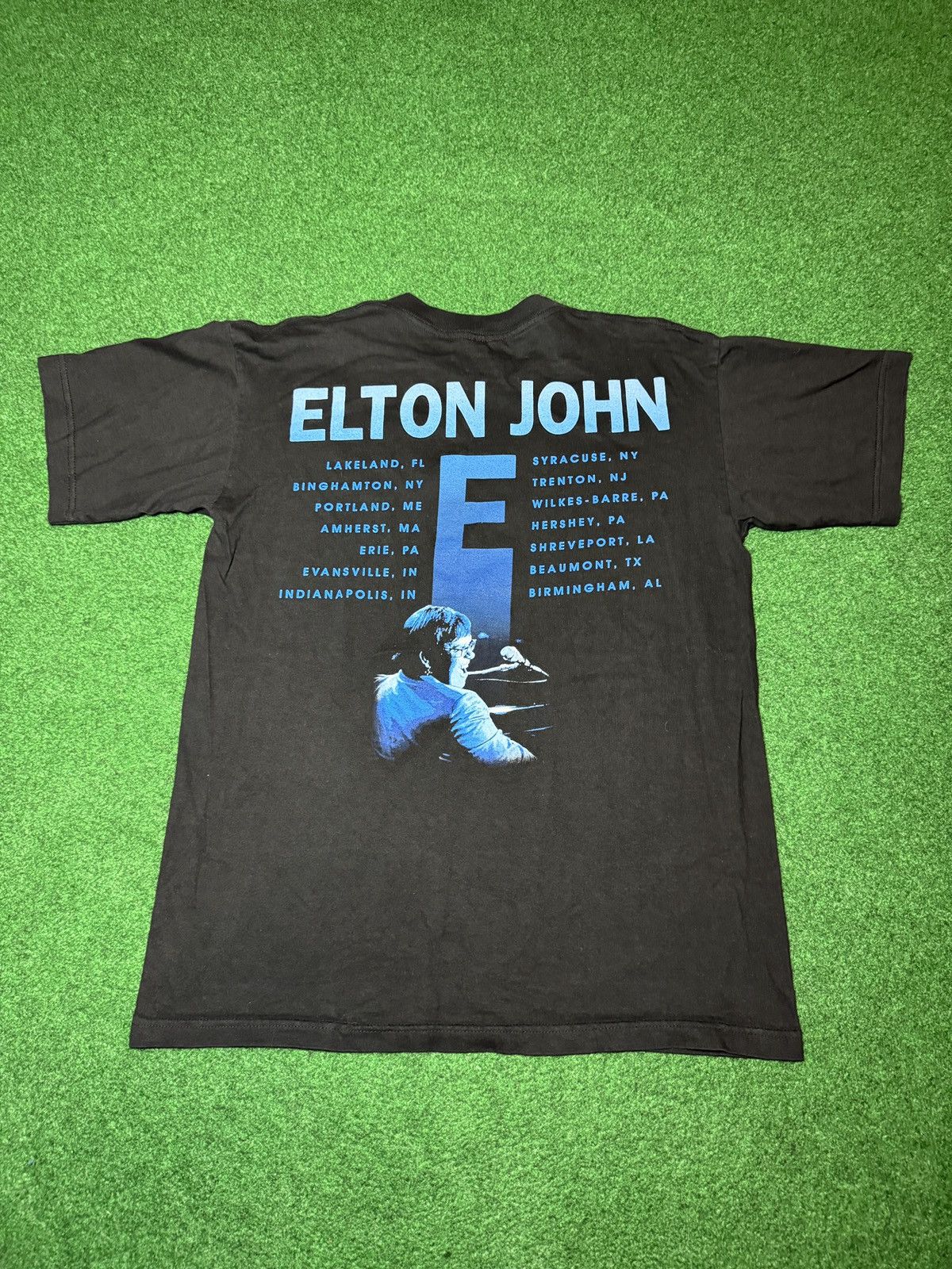Band Tees Vintage 90s Elton John Concert Tour M/L Black Band T Shirt Size US L / EU 52-54 / 3 - 5 Thumbnail