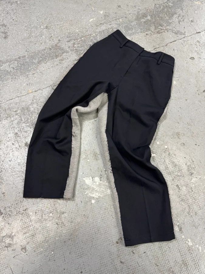 Maison Margiela SS2021 Maison Margiela Black & Grey Hybrid Tailored Joggers Suitpants Size 24" / US 00 / IT 34 - 7 Thumbnail