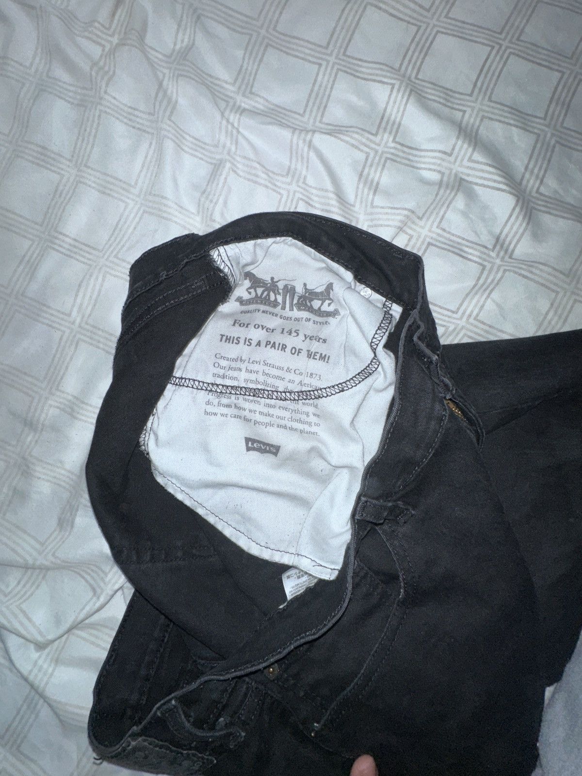 Levi's Vintage Clothing × Vintage Levi’s Black Denim 505 Size US 42 / EU 58 - 4 Thumbnail