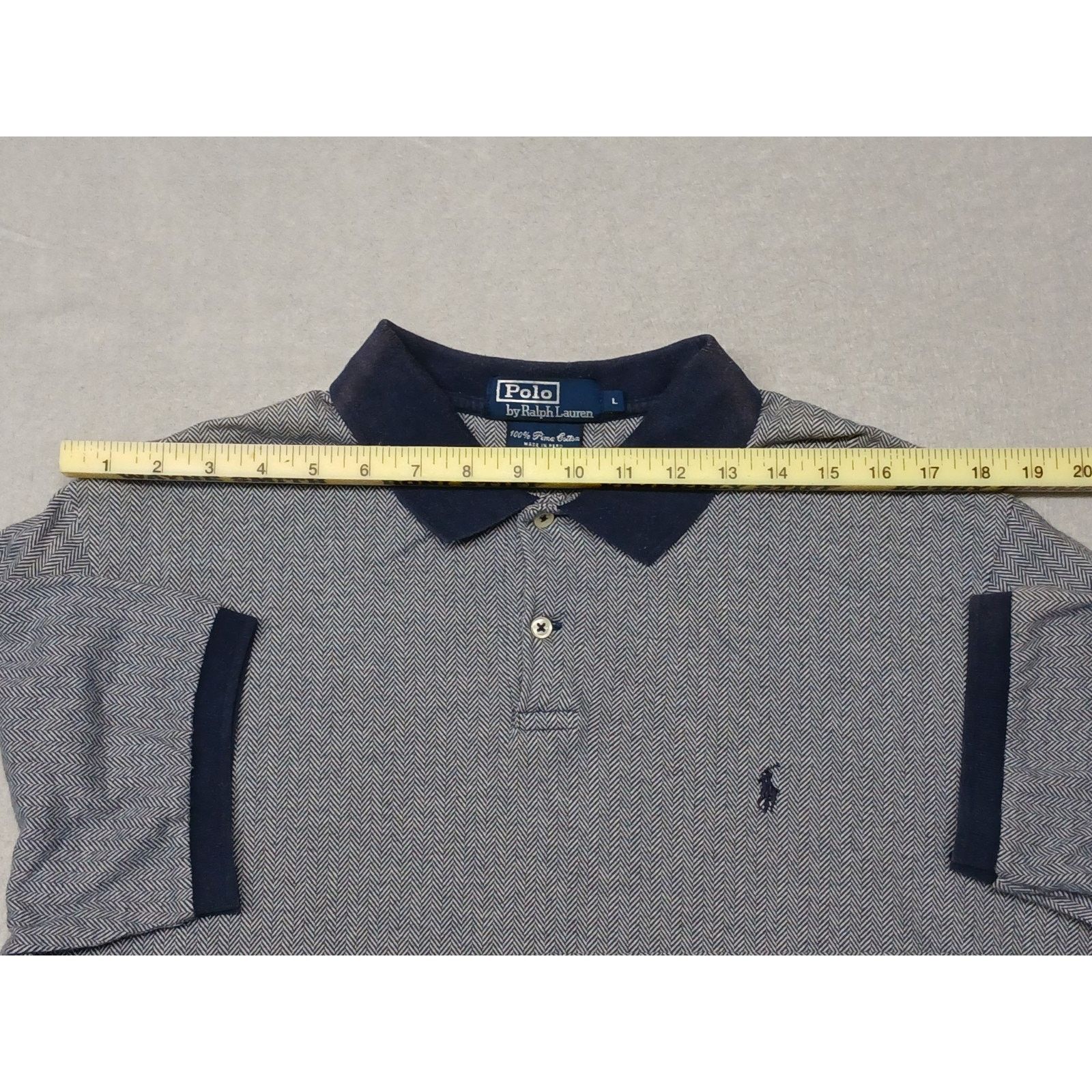 Ralph Lauren Polo Ralph Lauren (Large) Blue Pima Cotton Button Shirt Size US L / EU 52-54 / 3 - 4 Thumbnail