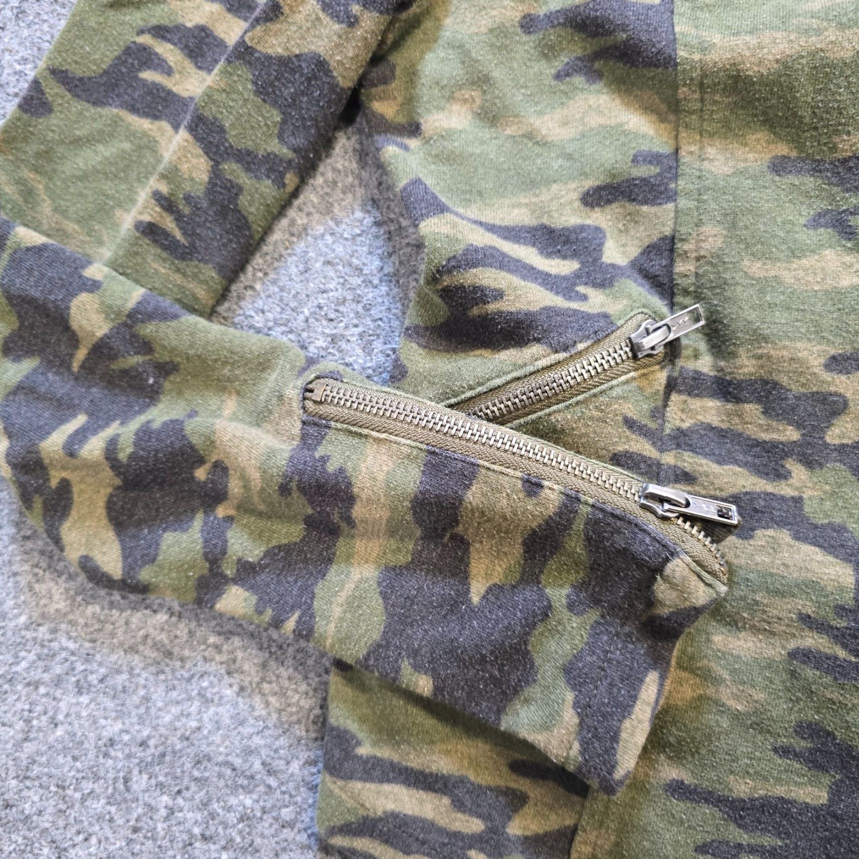 Vintage Silence + Noise Jacket Womens Size M Green Camo Full Zip Fitted Anthropologie Size M / US 6-8 / IT 42-44 - 3 Thumbnail