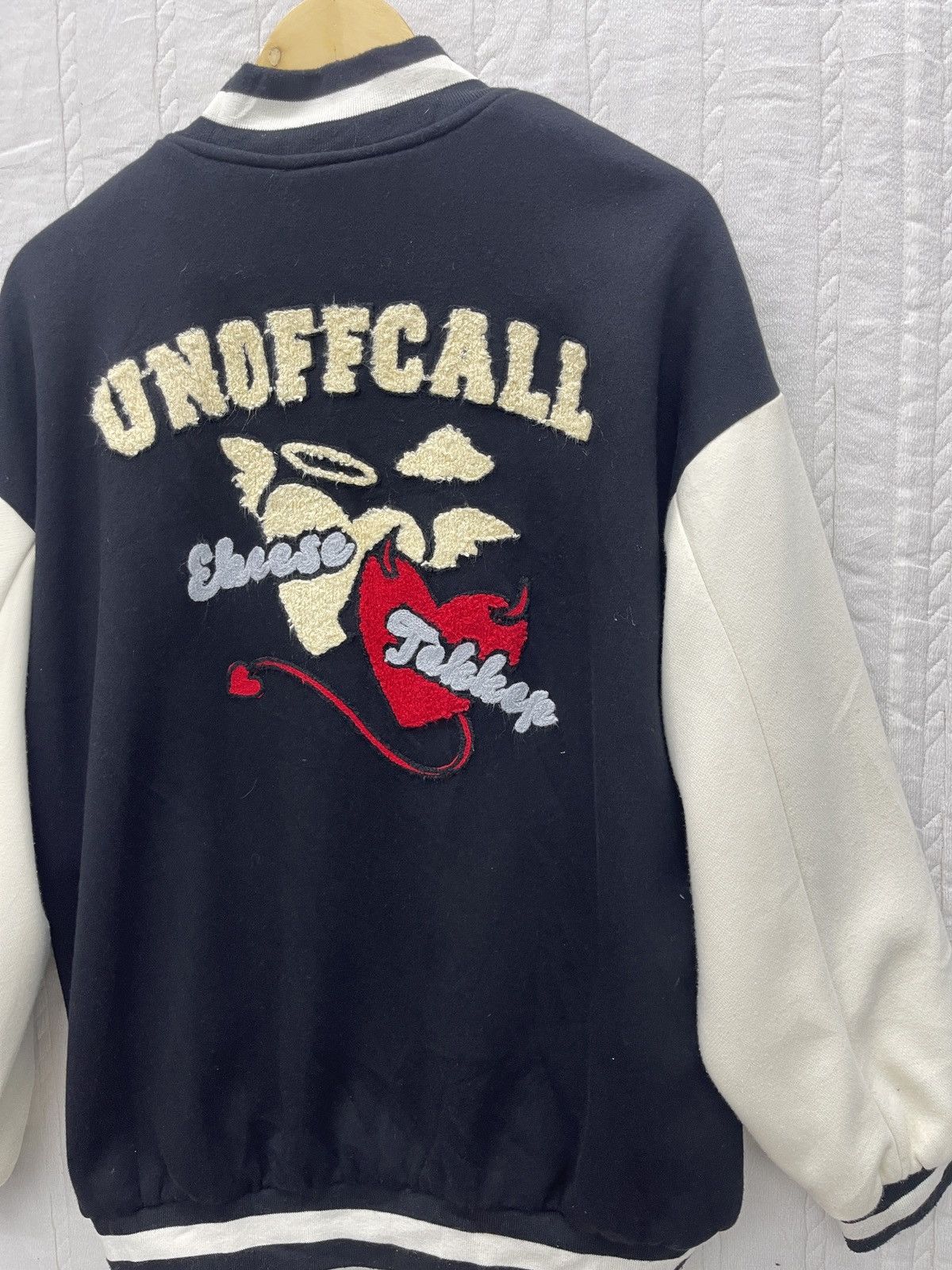 Japanese Brand STEALS💥HOOK UNOFFCALL VARSITY JACKET Size US L / EU 52-54 / 3 - 3 Thumbnail