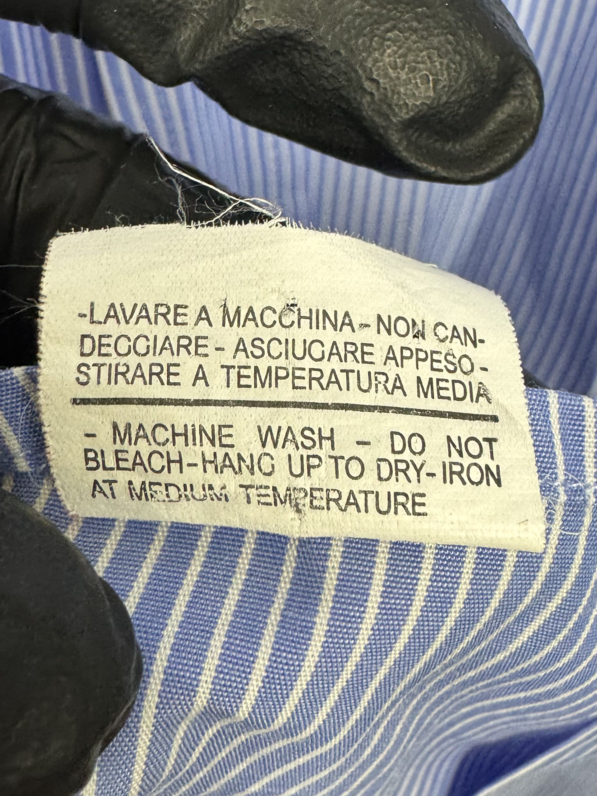 Boggi Boggi Milano Blue Striped Shirt Size 42 100% Cotton Size US XS / EU 42 / 0 - 24 Thumbnail