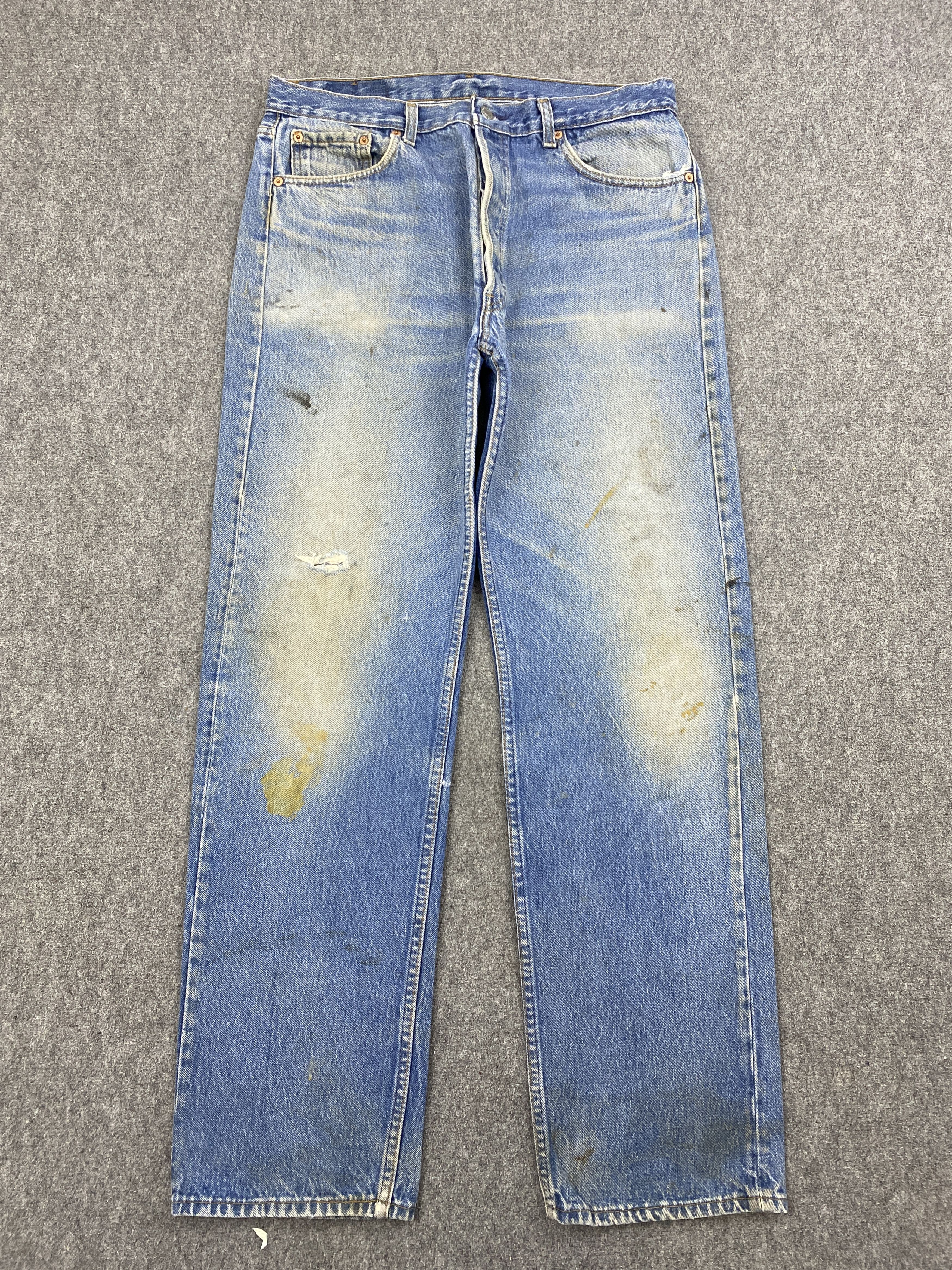 Levi's × Vintage Vintage 90s Levi's 501 Rusty Denim Size US 34 / EU 50 - 1 Thumbnail
