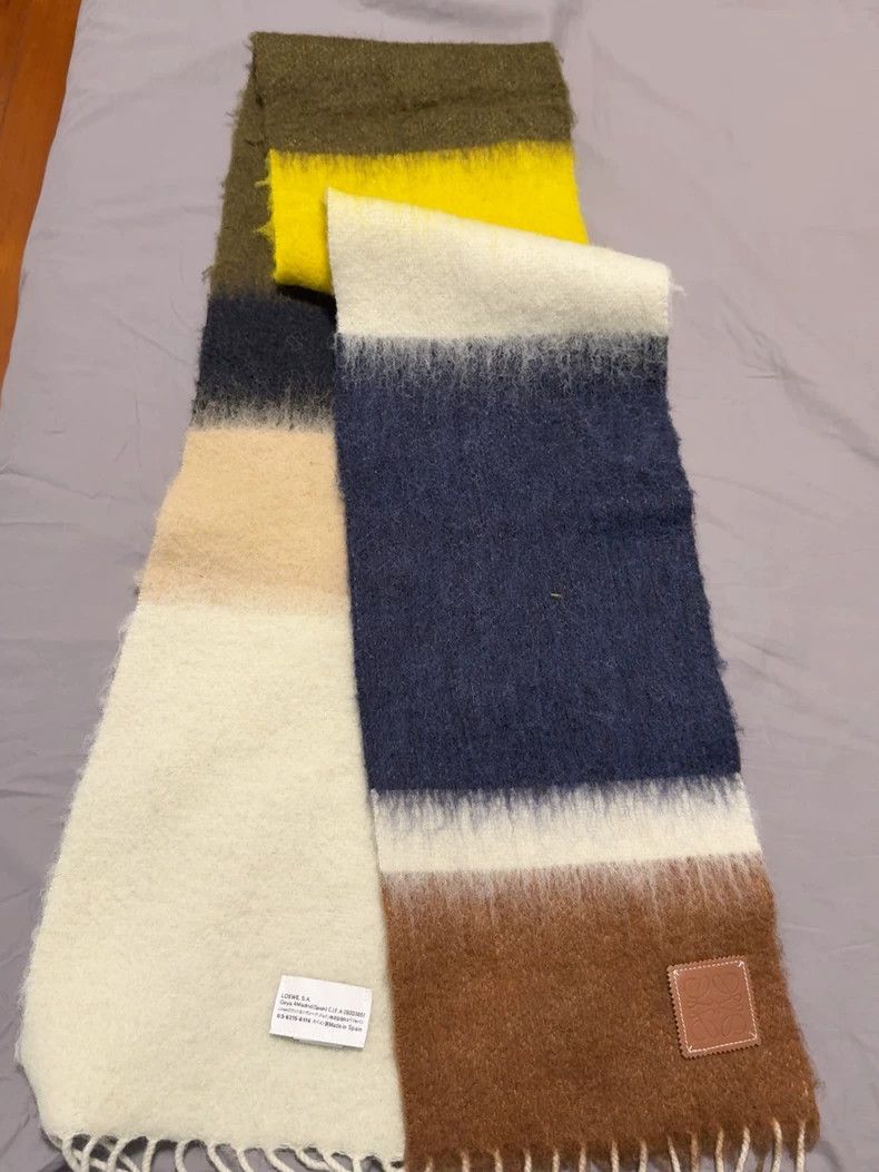Loewe Loewe Mohair Striped Scarf - dmc Size ONE SIZE - 1 Thumbnail