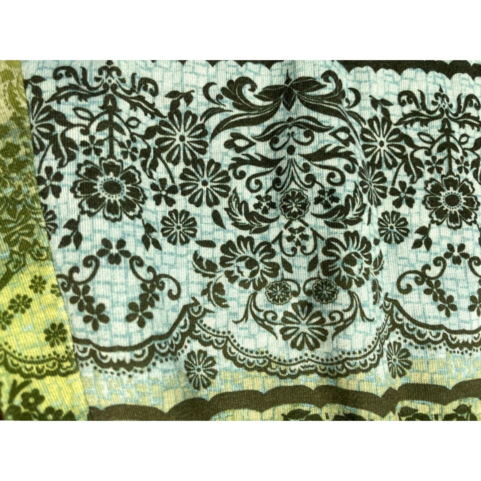 Vintage Mudd dress Women's XS Green Blue Floral Above Knee Sleeveless Dress Length Short Fit & Flare Womens XS Floral Above Knee Blue Green Mudd dress Size XS / US 0-2 / IT 36-38 - 5 Thumbnail