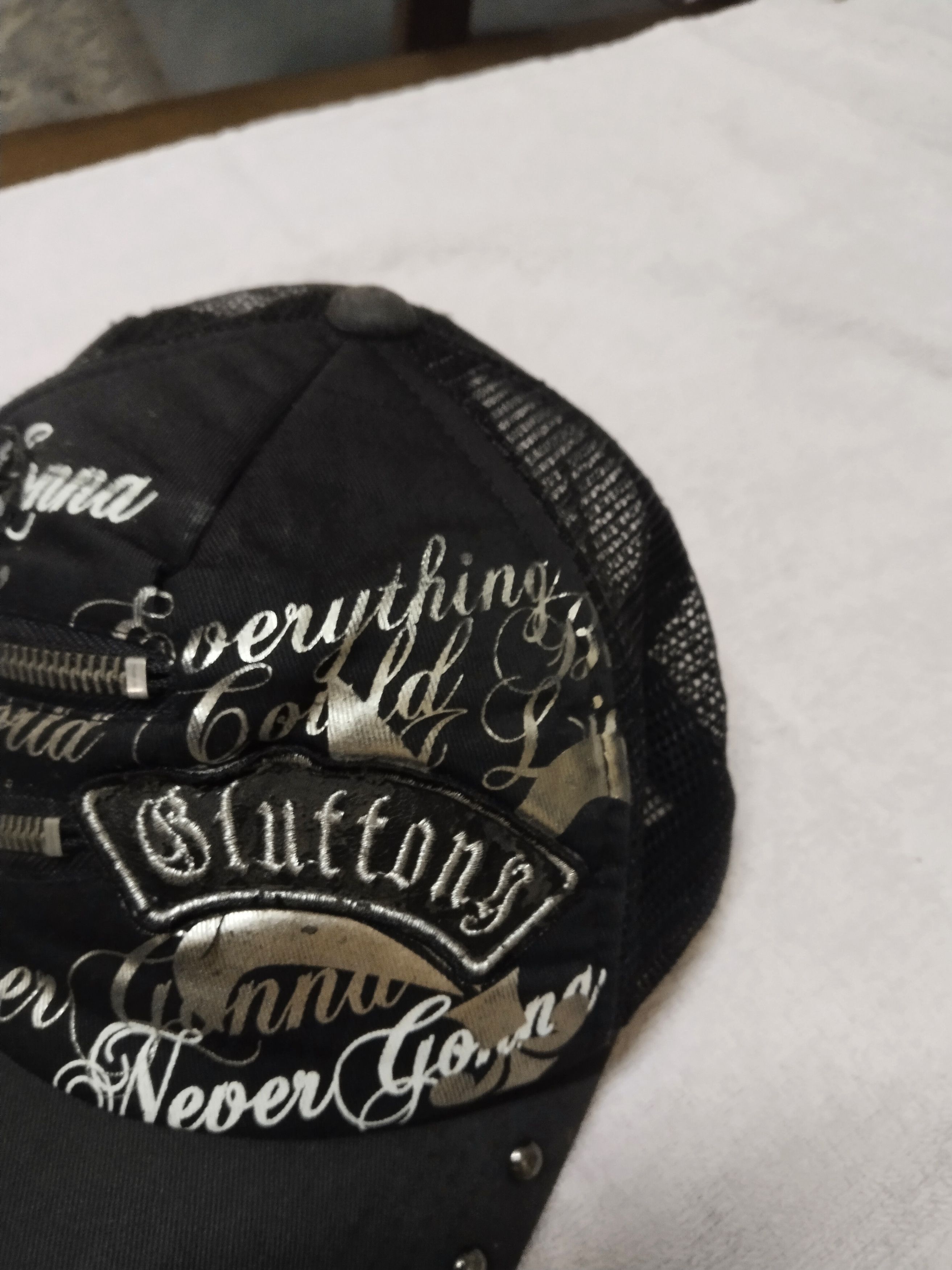 Japanese Brand VINTAGE SKULLS DISTRESSED AND PATCHES HAT Size ONE SIZE - 3 Thumbnail