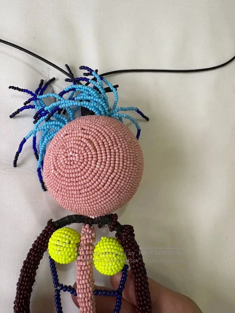 Walter Van Beirendonck Cute Beaded Doll Pendant Necklace. Size ONE SIZE - 7 Thumbnail