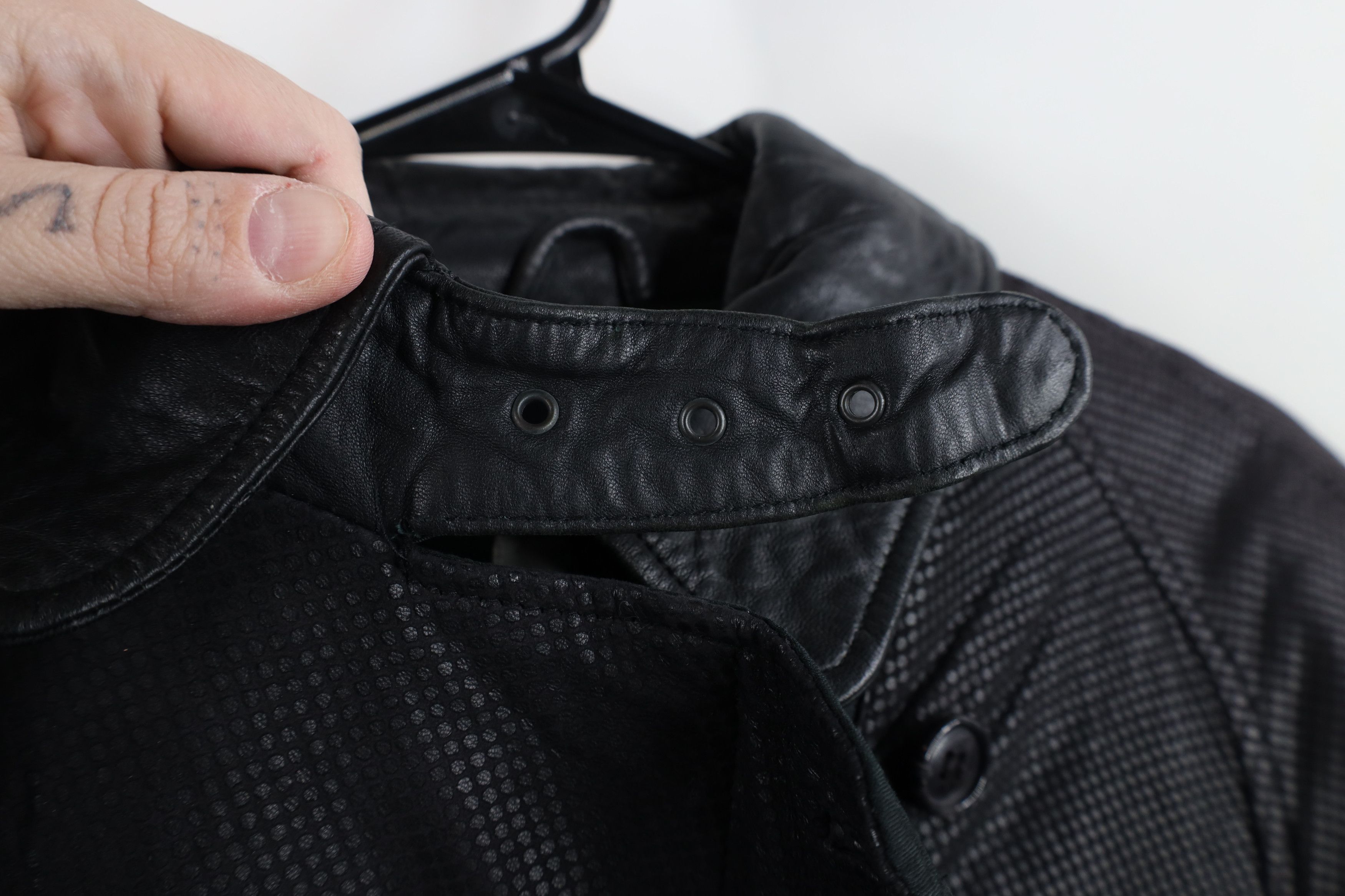 Vintage Vintage 90s Streetwear Strap Collar Leather Bomber Jacket Size M / US 6-8 / IT 42-44 - 6 Thumbnail