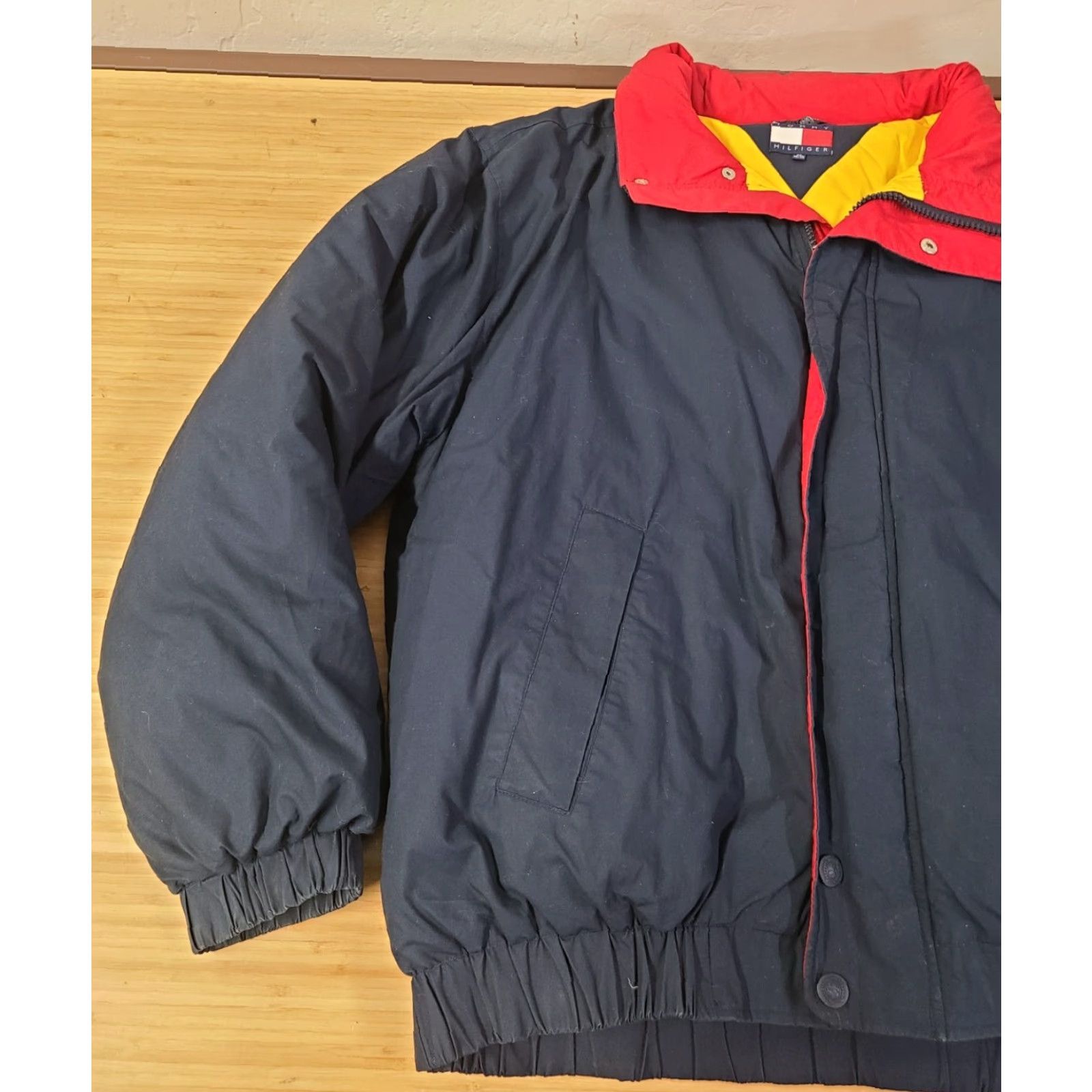 Tommy Hilfiger VINTAGE Tommy Hilfiger Coat Puffer XL Men Blue Down Zip Full Zip Embroidered Logo OS All Seasons Winter Size US XL / EU 56 / 4 - 3 Thumbnail