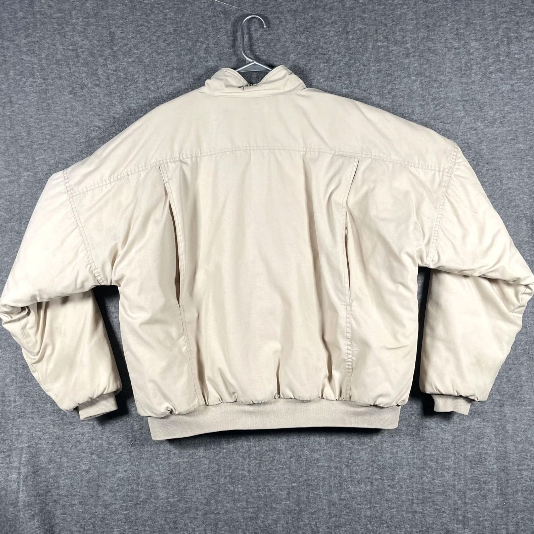 Vintage VINTAGE K-Products Canopy Jacket Mens XL Beige Insulated Bomber Jacket USA 90s Mens XL Beige Bomber Jacket Size US XL / EU 56 / 4 - 2 Thumbnail