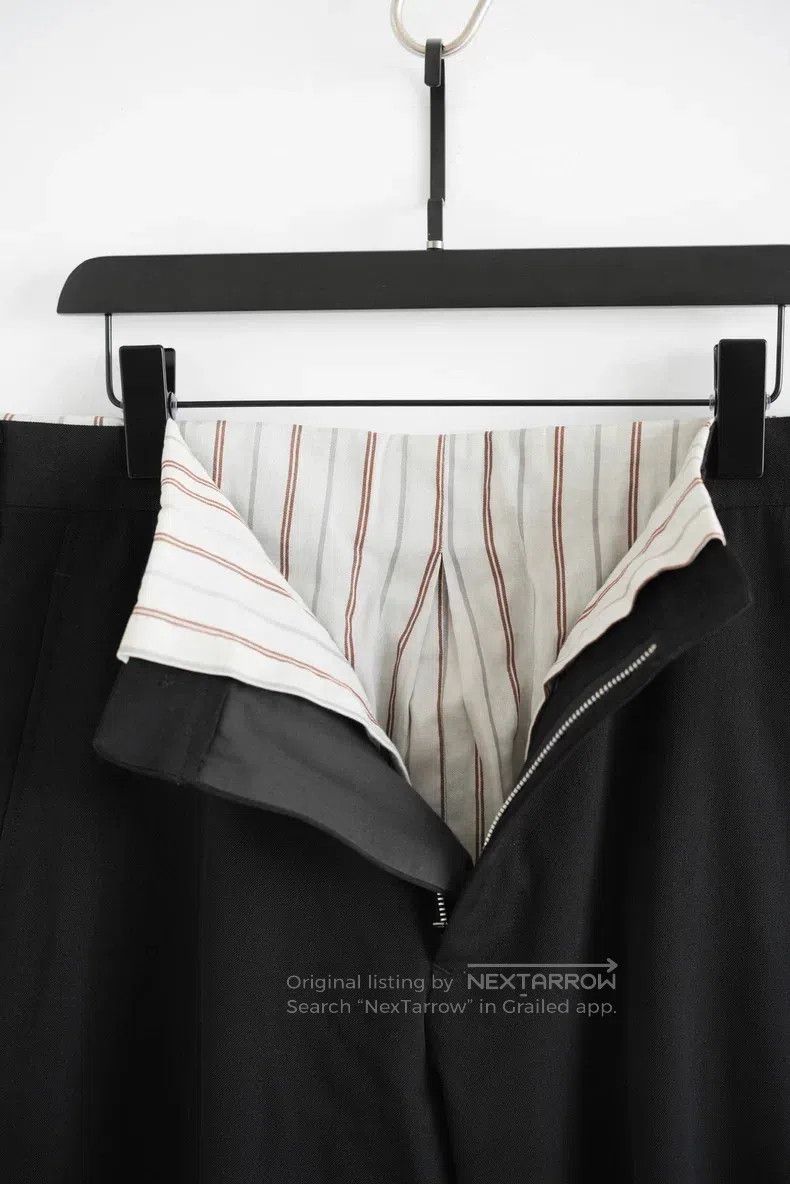Yohji Yamamoto YOHJI YAMAMOTO size XL Striped Lining Wool Dress Pants Size US 27 - 3 Thumbnail