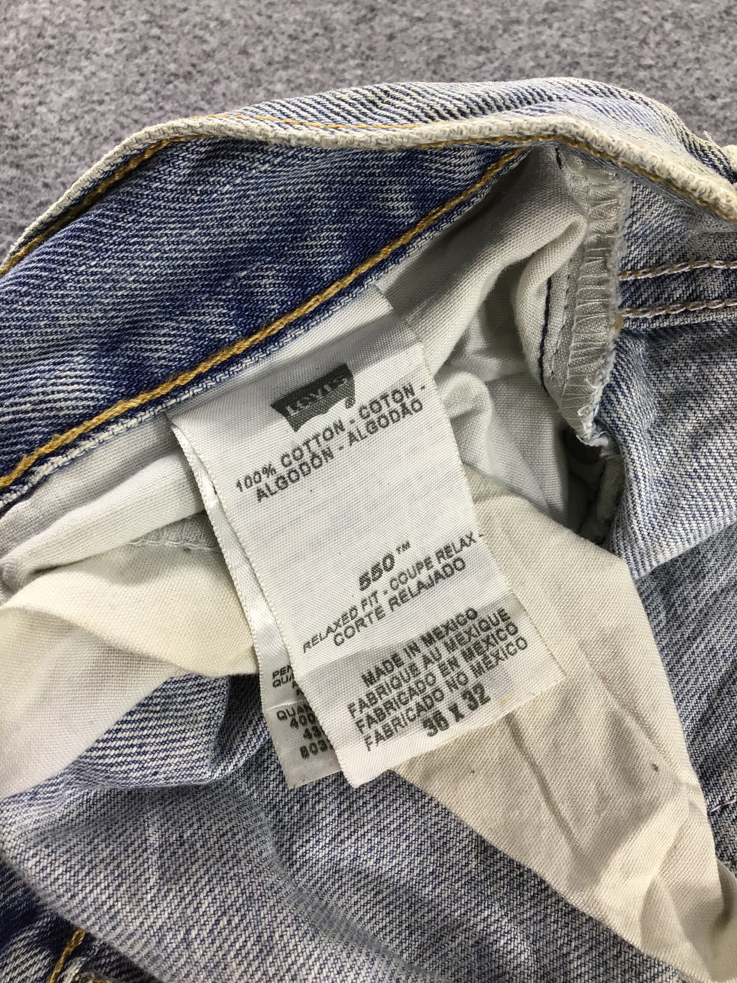Levi's Vintage Levis 550 Jeans Dirty Light Wash - J500 Size US 37 - 10 Thumbnail