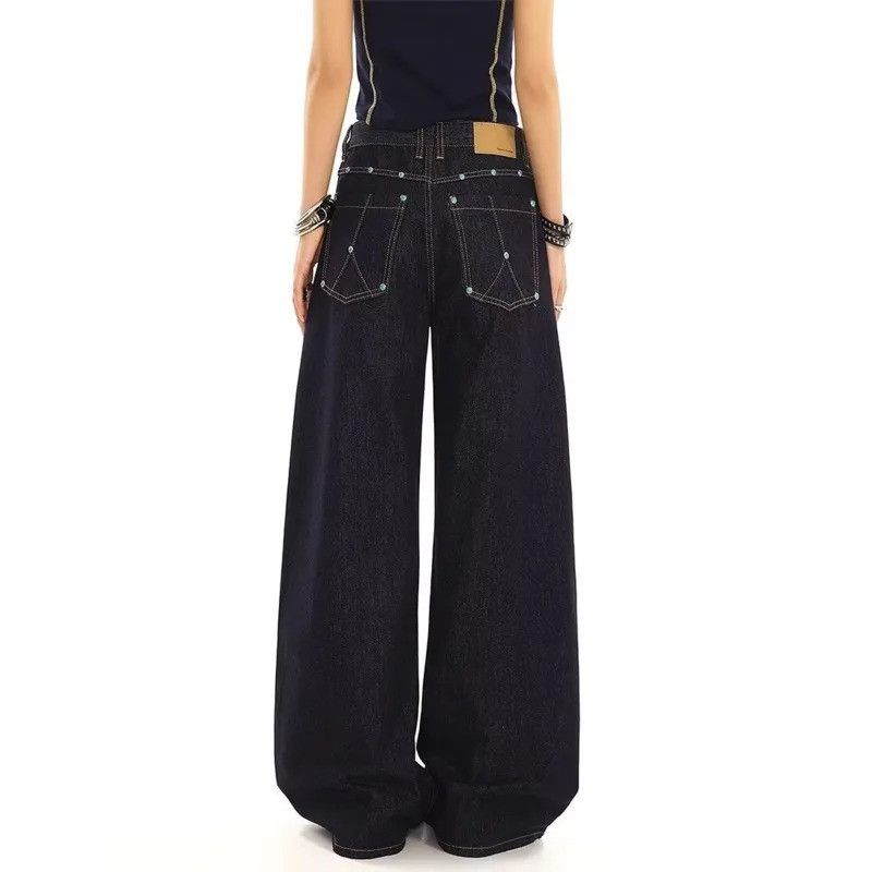 Japanese Brand Wide Leg Loose Denim Size 30" / US 8 / IT 44 - 4 Thumbnail