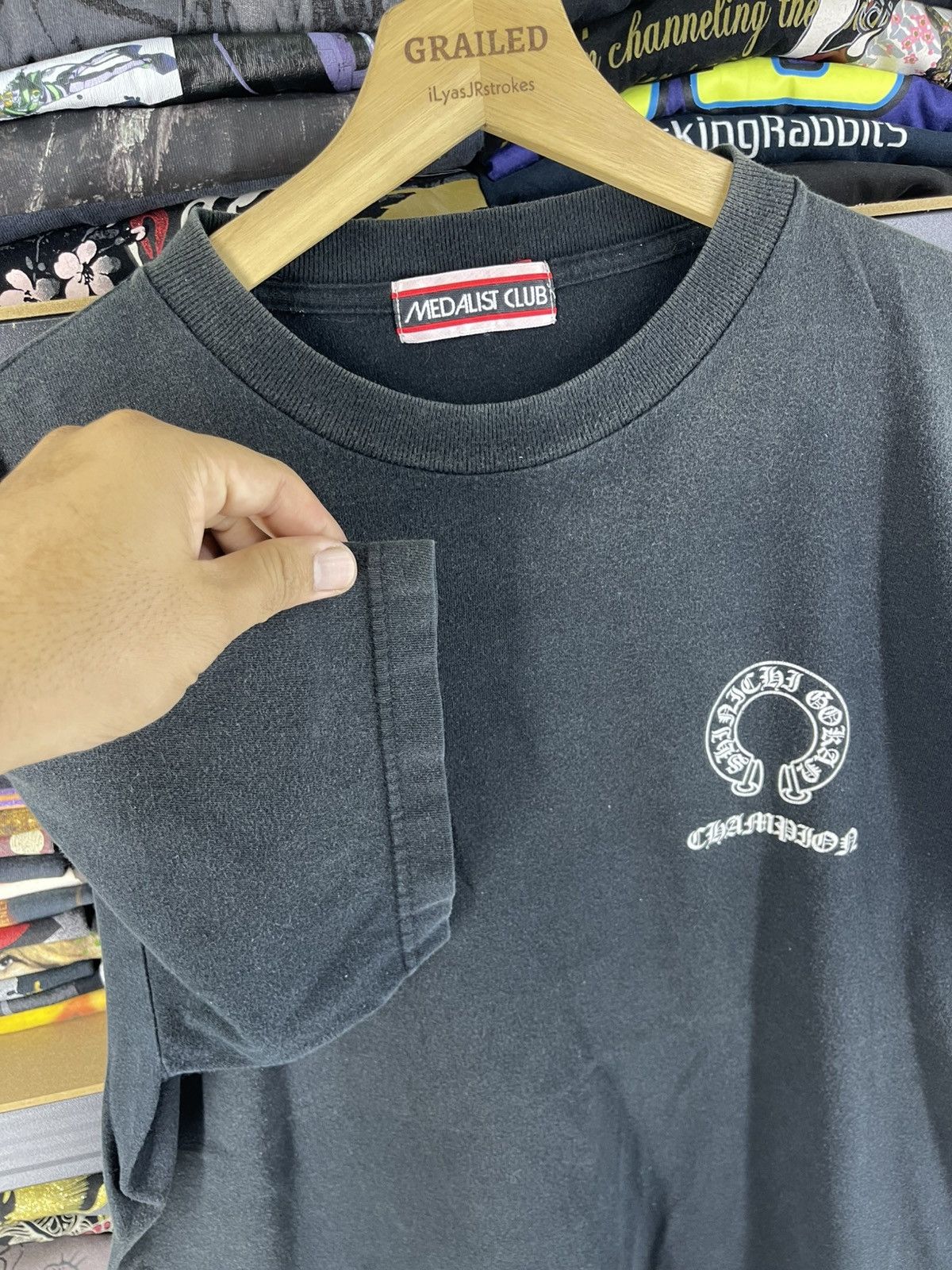 Japanese Brand Vintage Champion Style Chrome Hearts Shirt Tee Size US M / EU 48-50 / 2 - 5 Thumbnail
