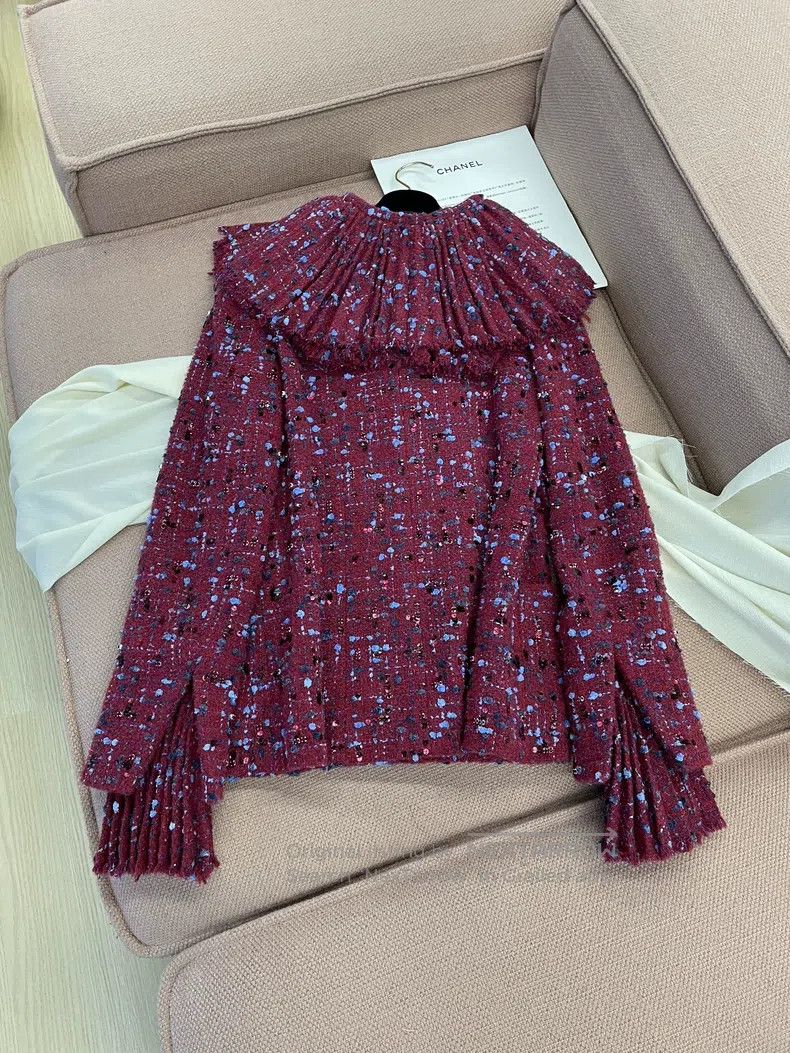 Chanel Chanel 20K Equestrian Series Ruffle Collar Tweed Jacket Size XS / US 0-2 / IT 36-38 - 4 Thumbnail